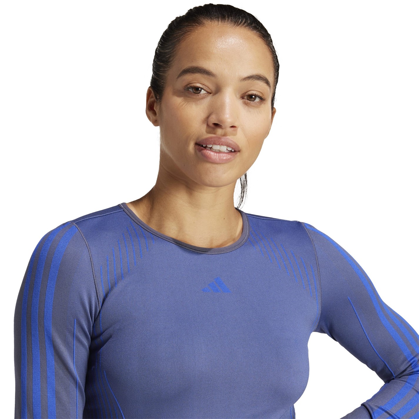 adidas Knit Long Sleeve Gym Top Womens - 5