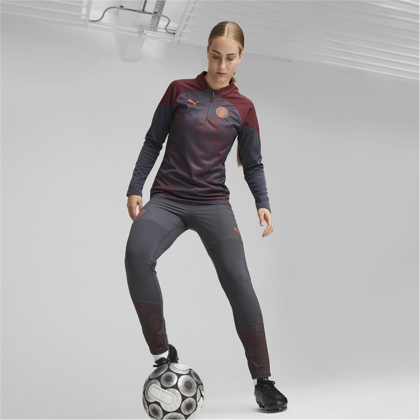 Puma Mcfc Training Fleece W Drill Top Womens - 5