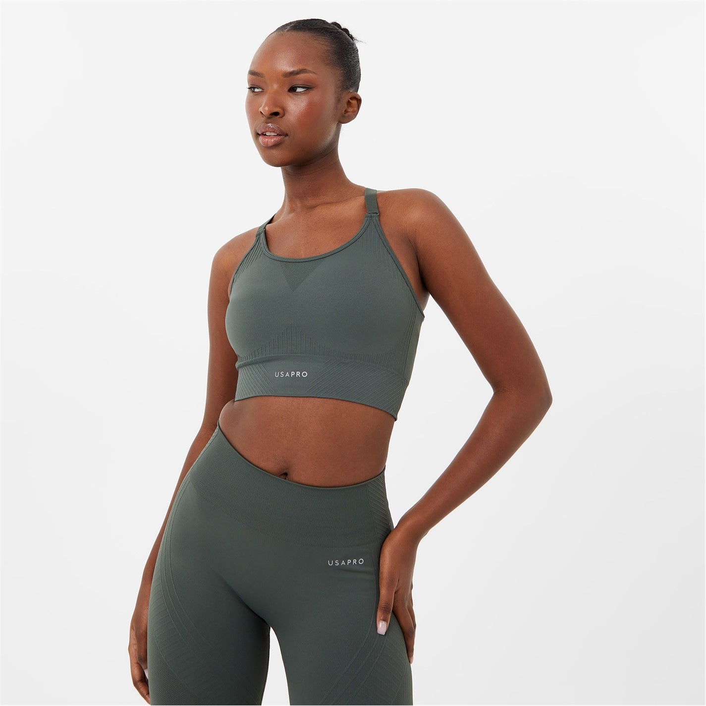 Sportovní podprsenka USA Pro Khaki 6965893