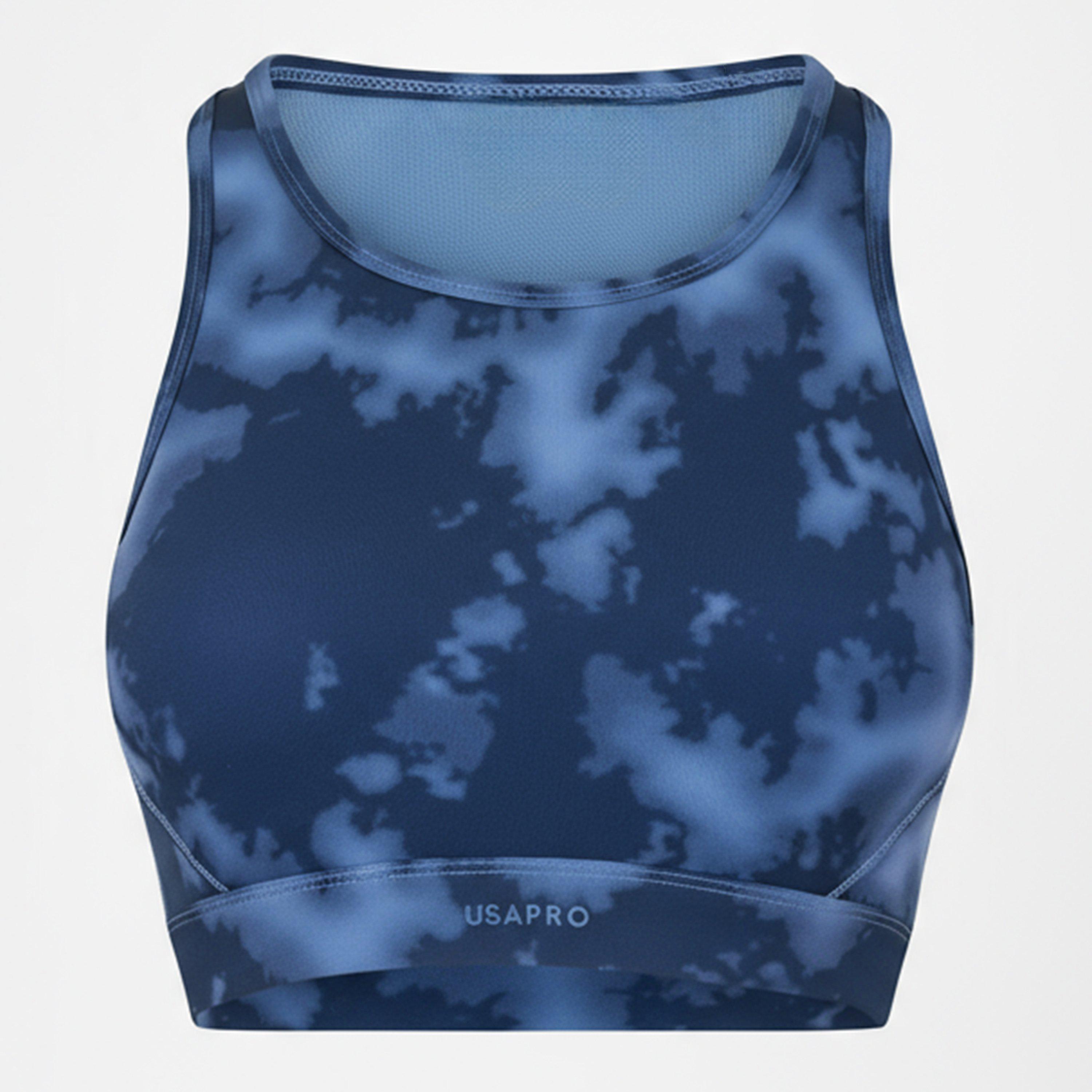 Sportovní podprsenka USA Pro Navy Acid Dye 1262430