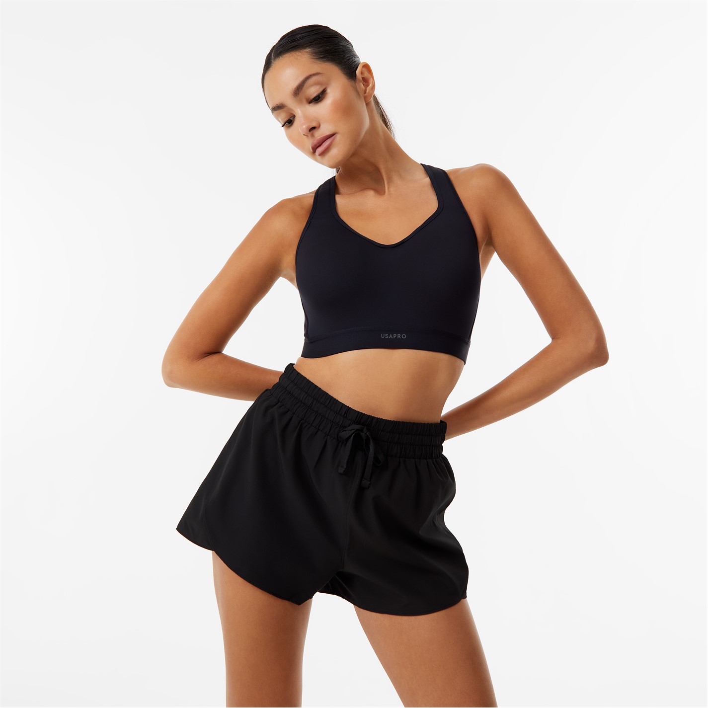 Športová podprsenka USA Pro Black 392895