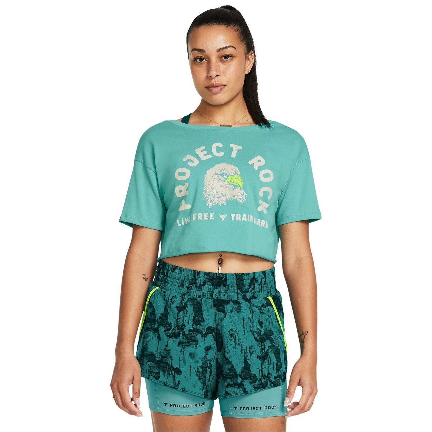Under Armour Armour Pjt Rck Balance Graphic T Gym Top Womens - 3