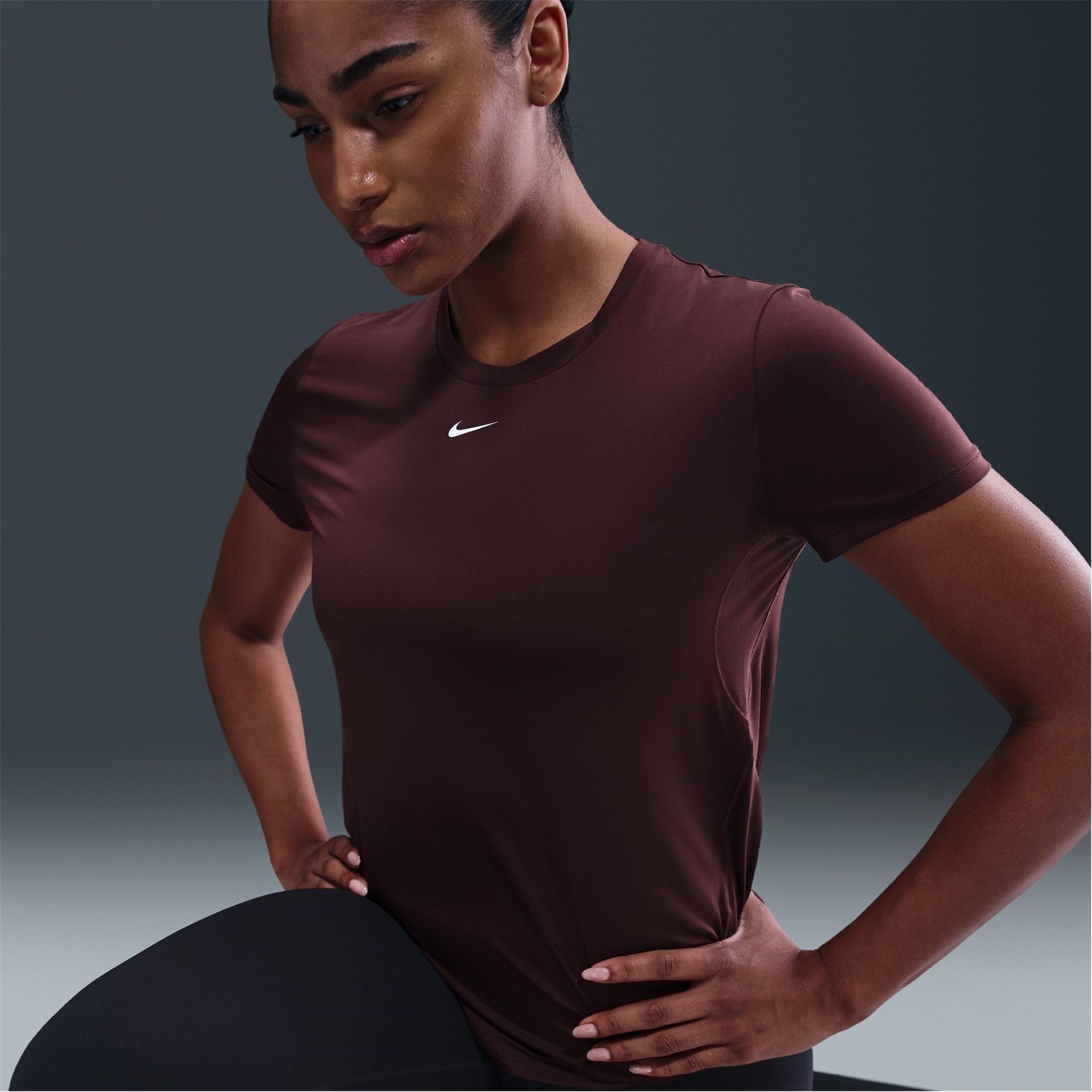 Nike Dri-FIT One Women's Standard Fit Short-Sleeve Top - 10