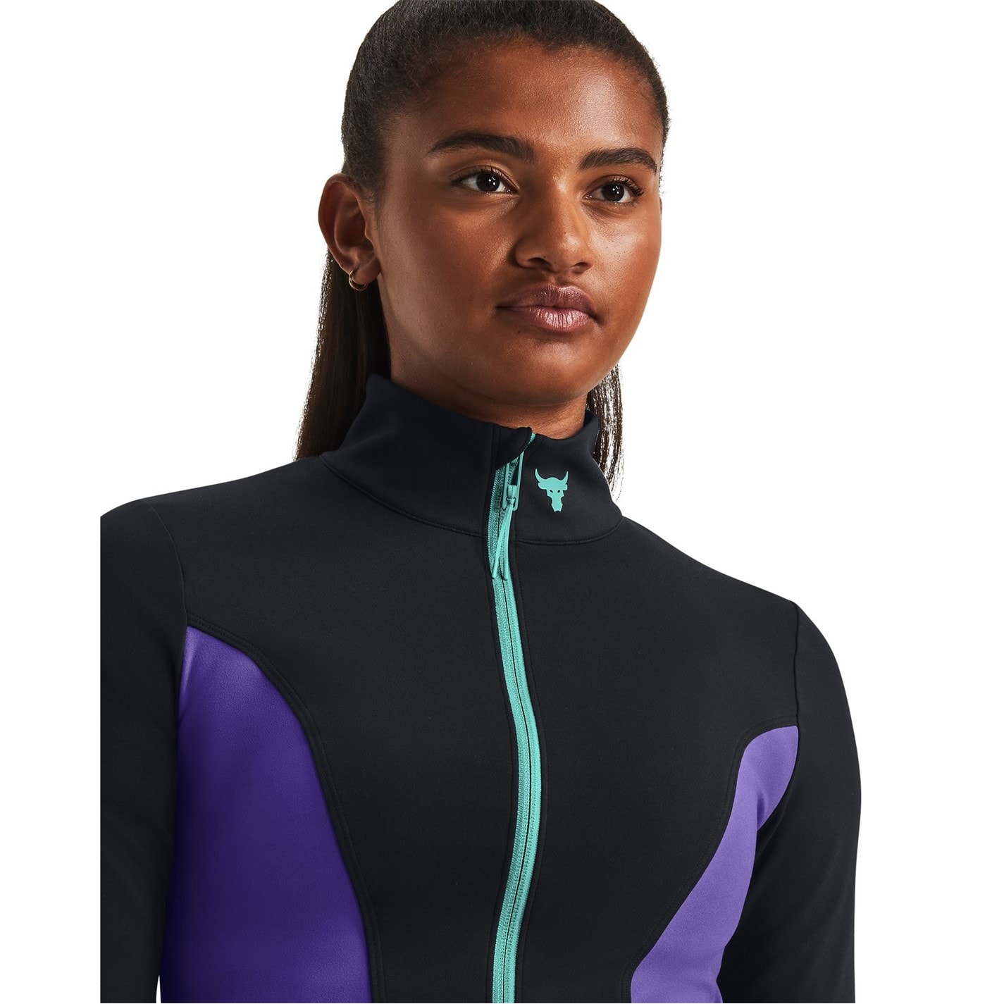 Under Armour Project Rock Cropped Gym Jacket Womens - 5