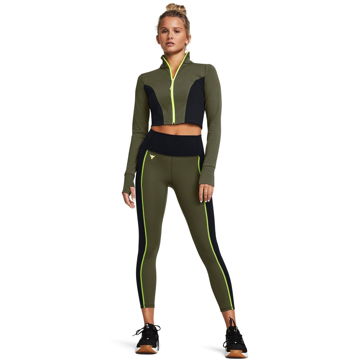 Under Armour Project Rock Cropped Gym Jacket Womens - 4