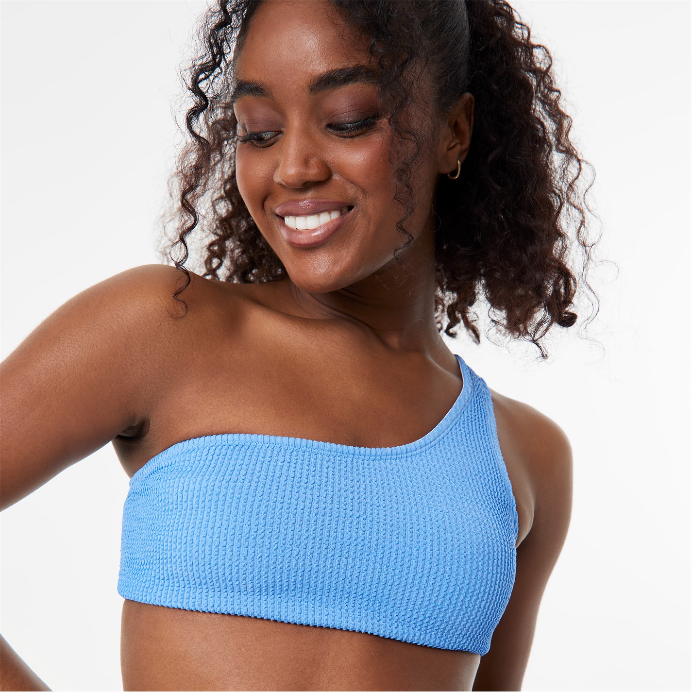 Jack Wills Asymmetric Crinkle Bikini Top - 3