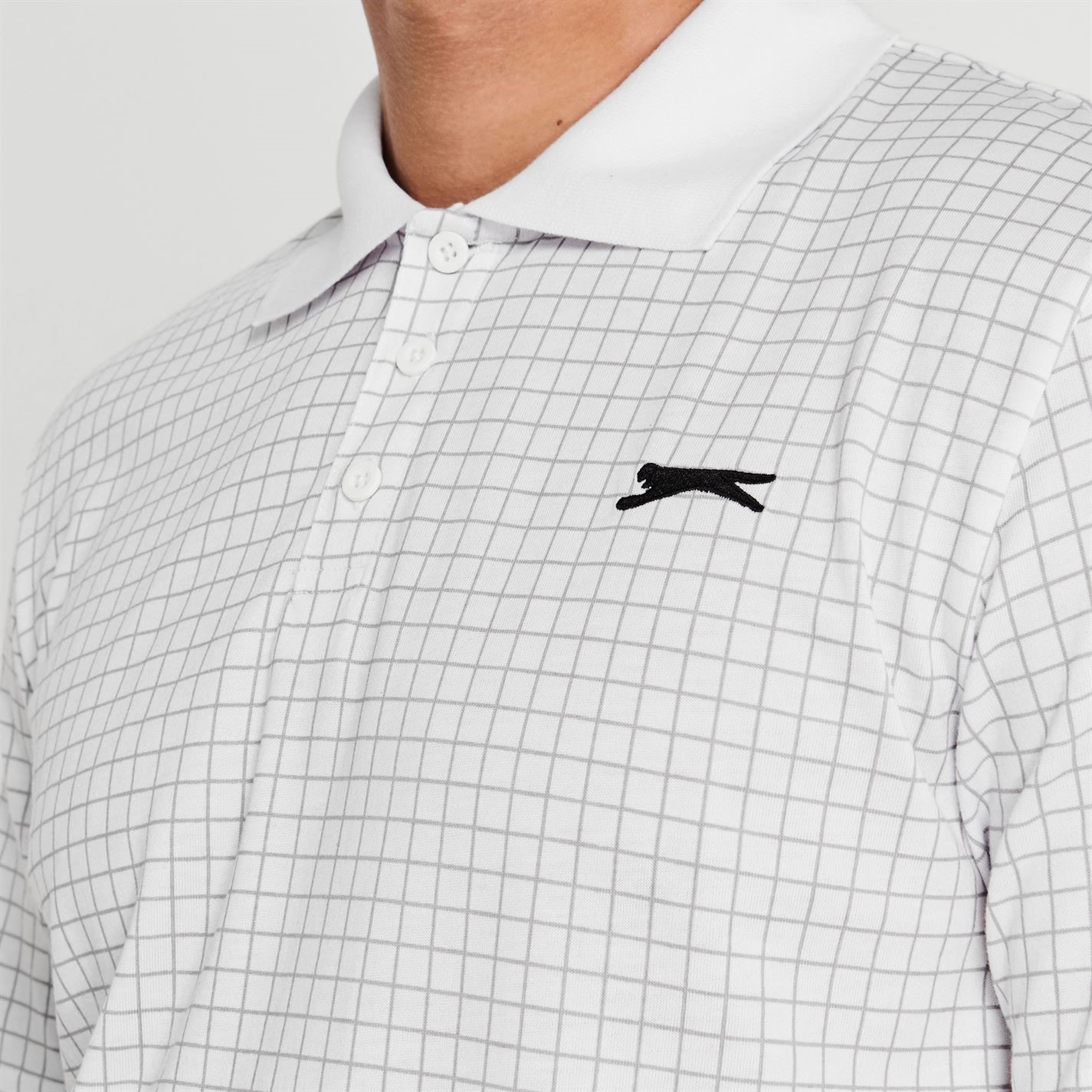 Slazenger Check Golf Polo Mens - 4