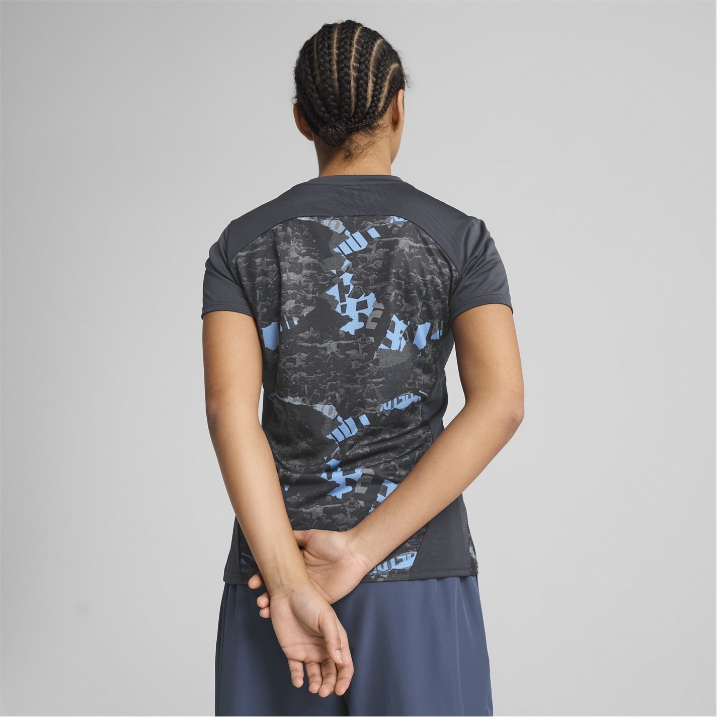 Puma Manchester City Pre Match Short Sleeve Shirt 2024 2025 Womens - 3