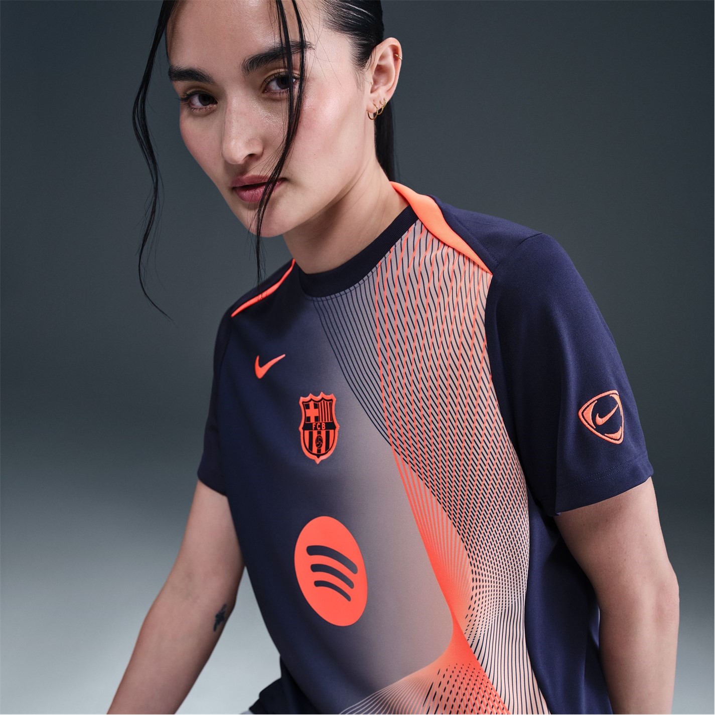 Nike Barcelona Third Pre Match 2025 2026 Shirt Womens - 3