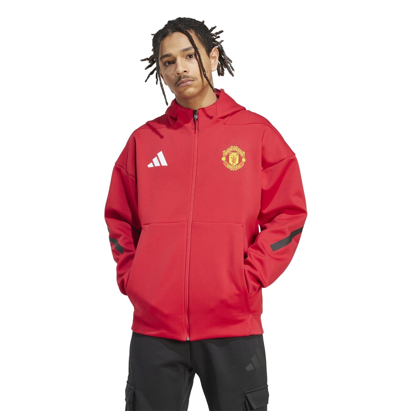 Manchester United adidas Red 1516960 Manchester United Anthem Jacket 2025 2026 Mens - 2