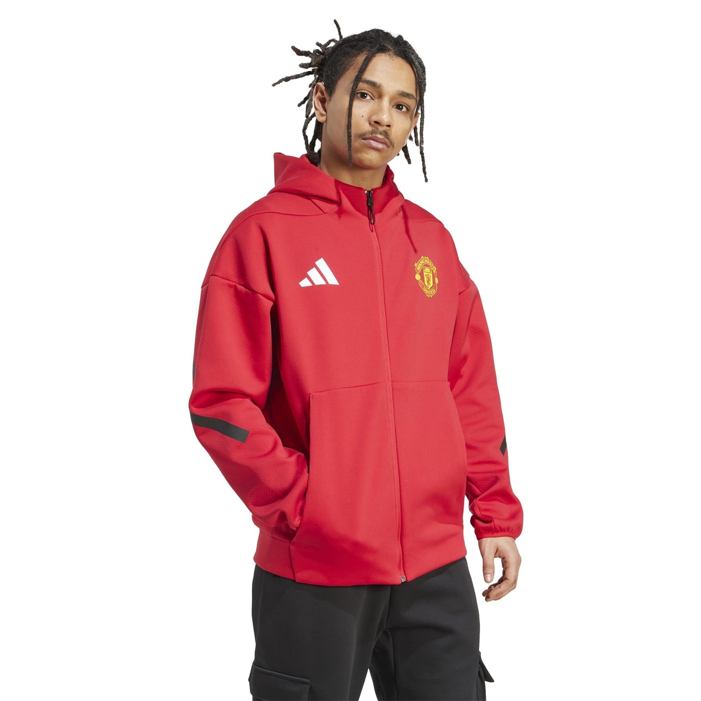 Manchester United adidas Red 1516960 Manchester United Anthem Jacket 2025 2026 Mens - 4