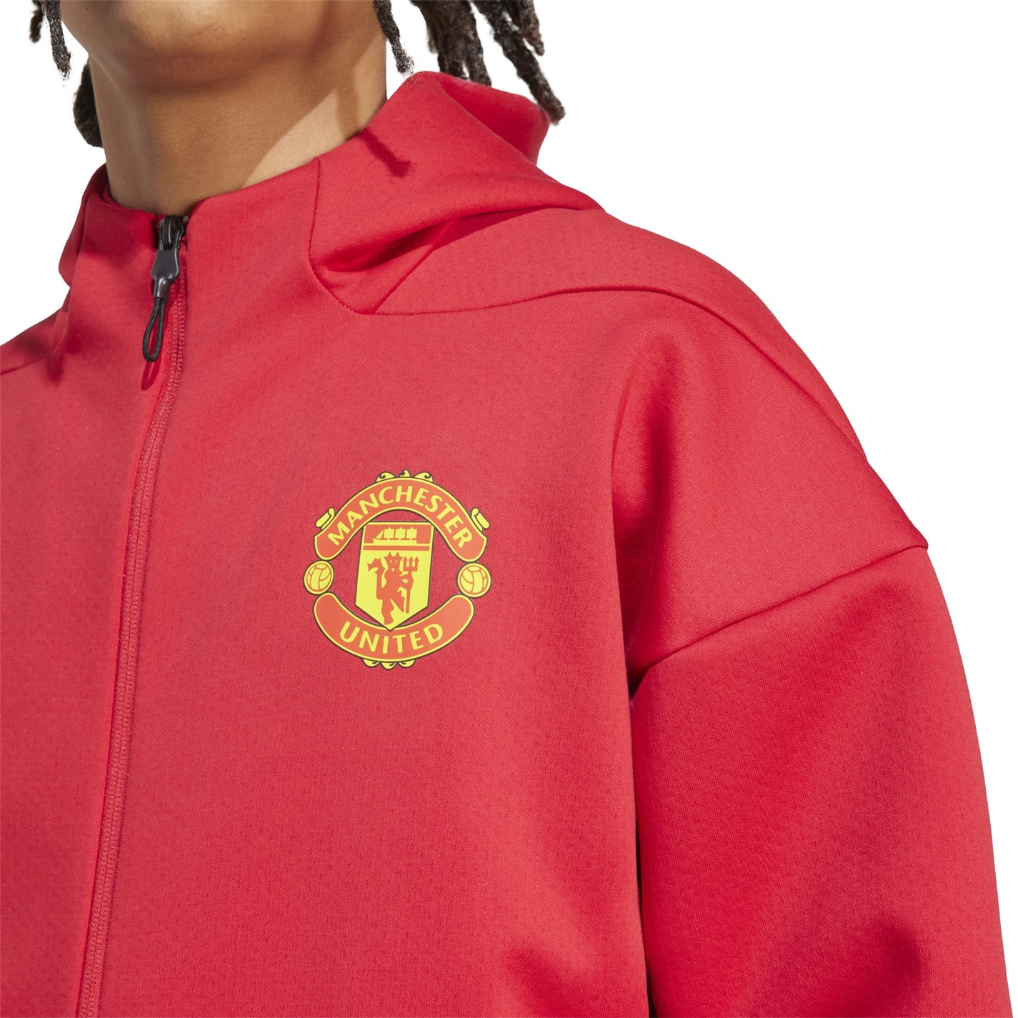 Manchester United adidas Red 1516960 Manchester United Anthem Jacket 2025 2026 Mens - 5