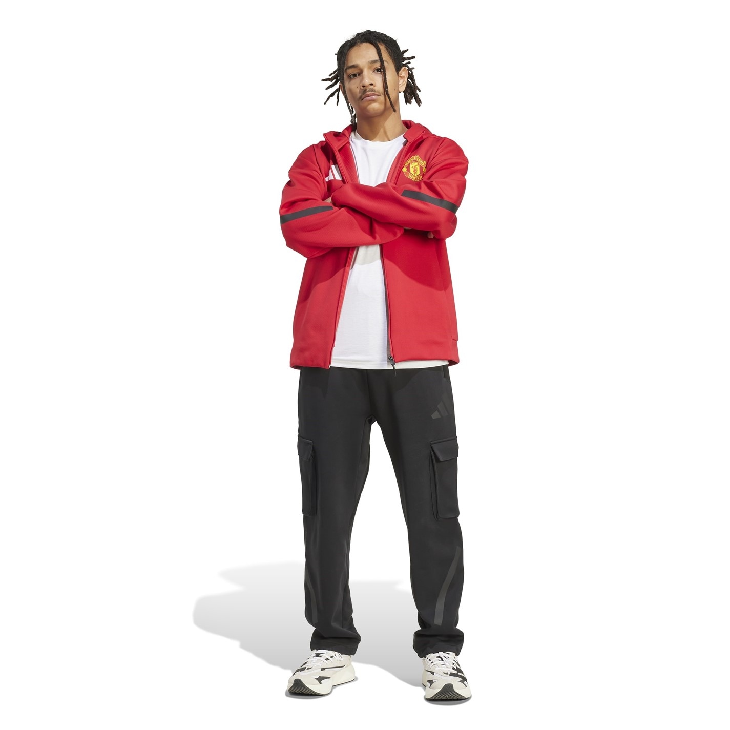 Manchester United adidas Red 1516960 Manchester United Anthem Jacket 2025 2026 Mens - 7