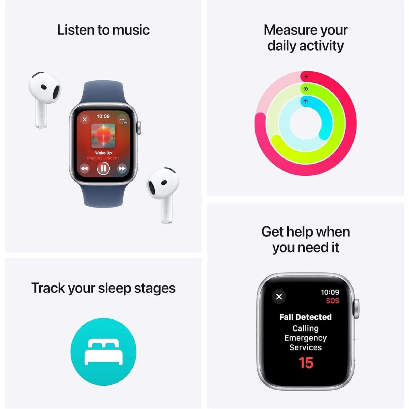 Apple APPLE Watch SE - 44m Aluminium Case Sport Band M/L - 3