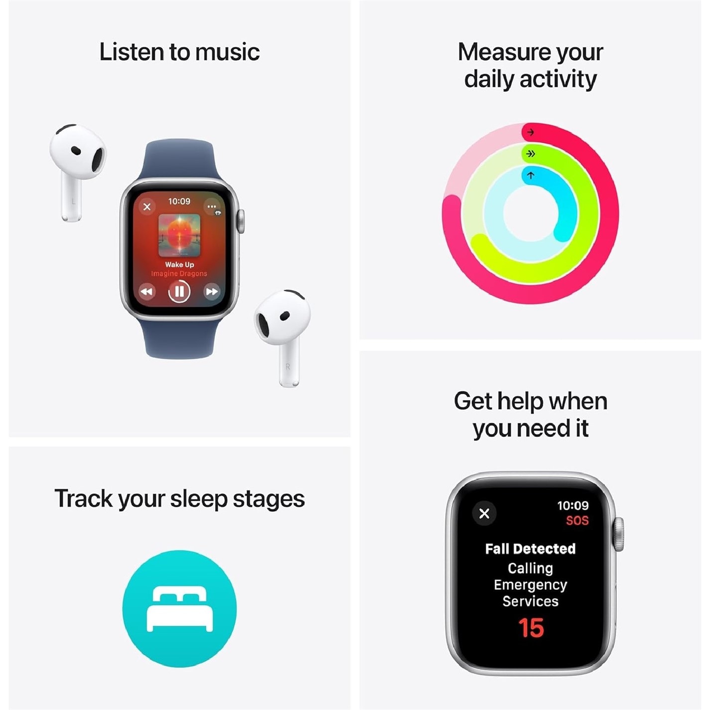 Apple APPLE Watch SE - 44m Aluminium Case Sport Band M/L - 3