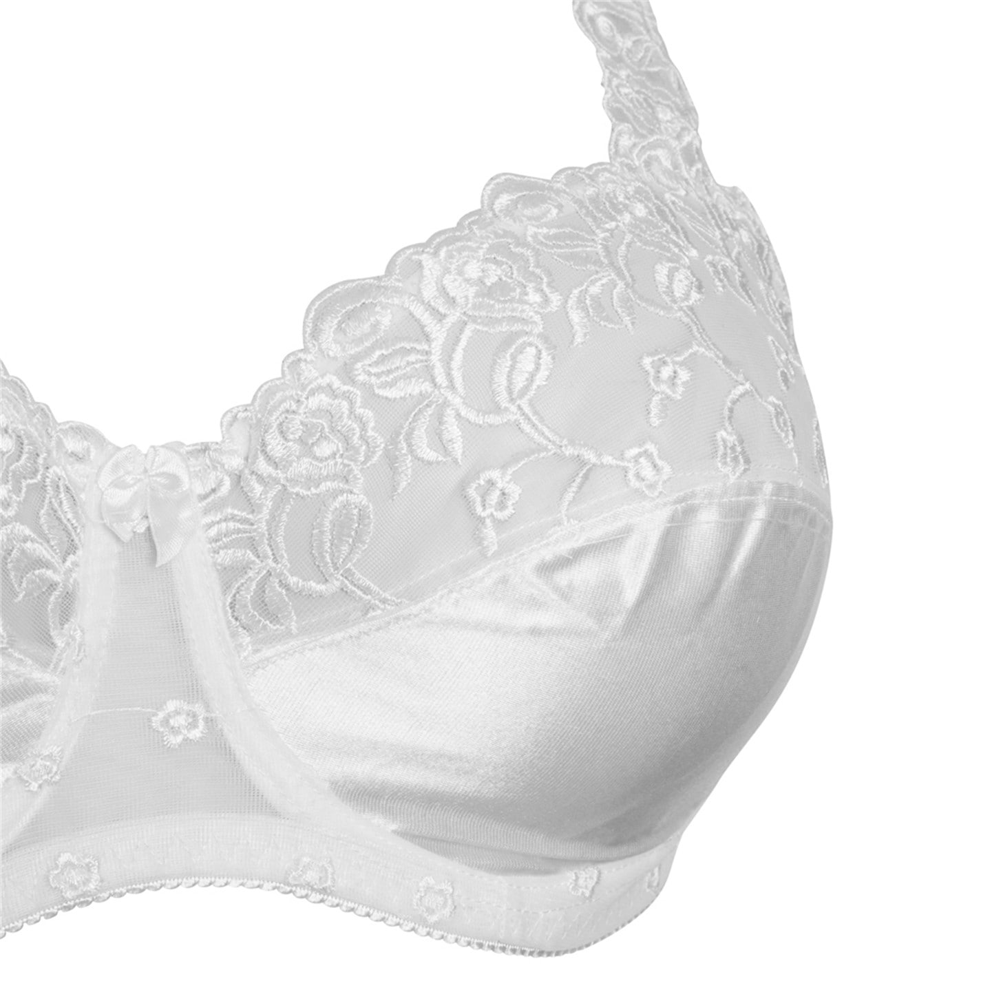 Studio Lace Satin Underwired Bra - 3