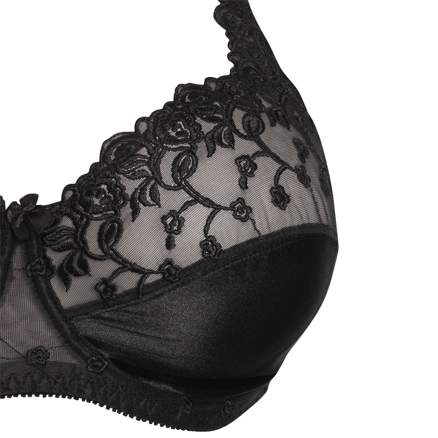 Studio Lace Satin Underwired Bra - 3