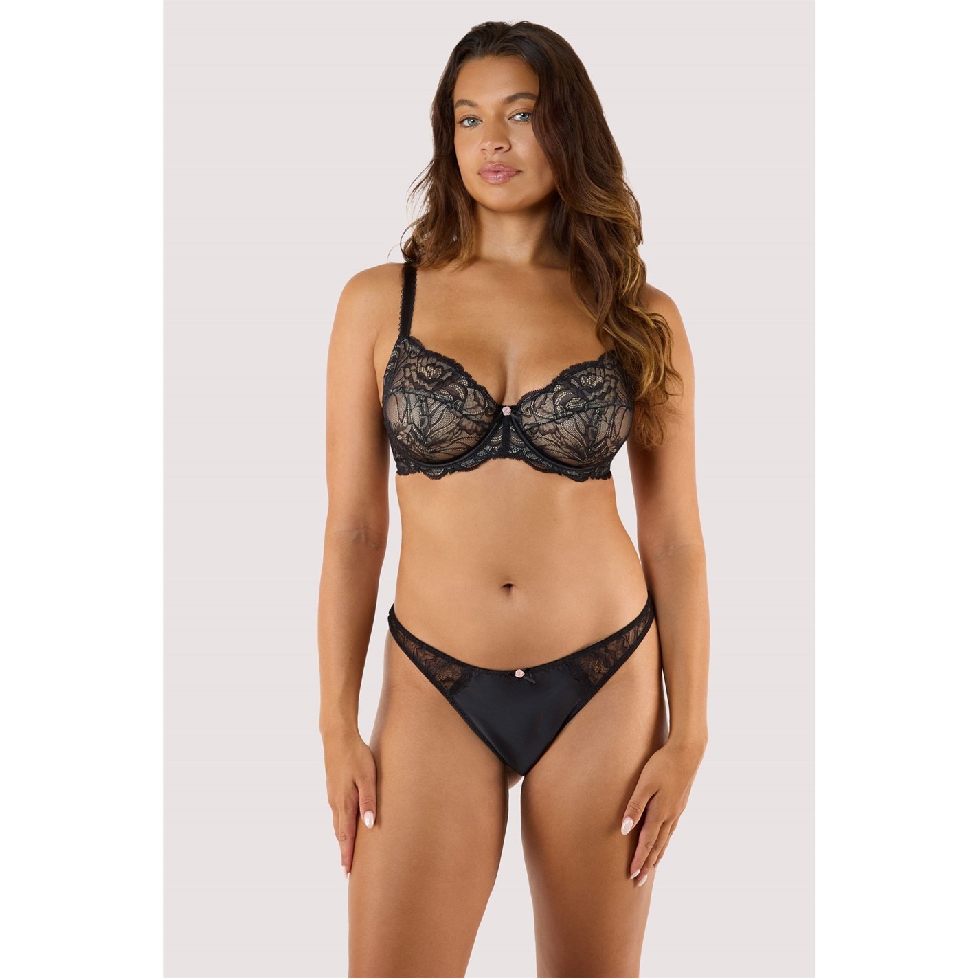 Playful Promises Idol Black Lace Balconette Bra - 4