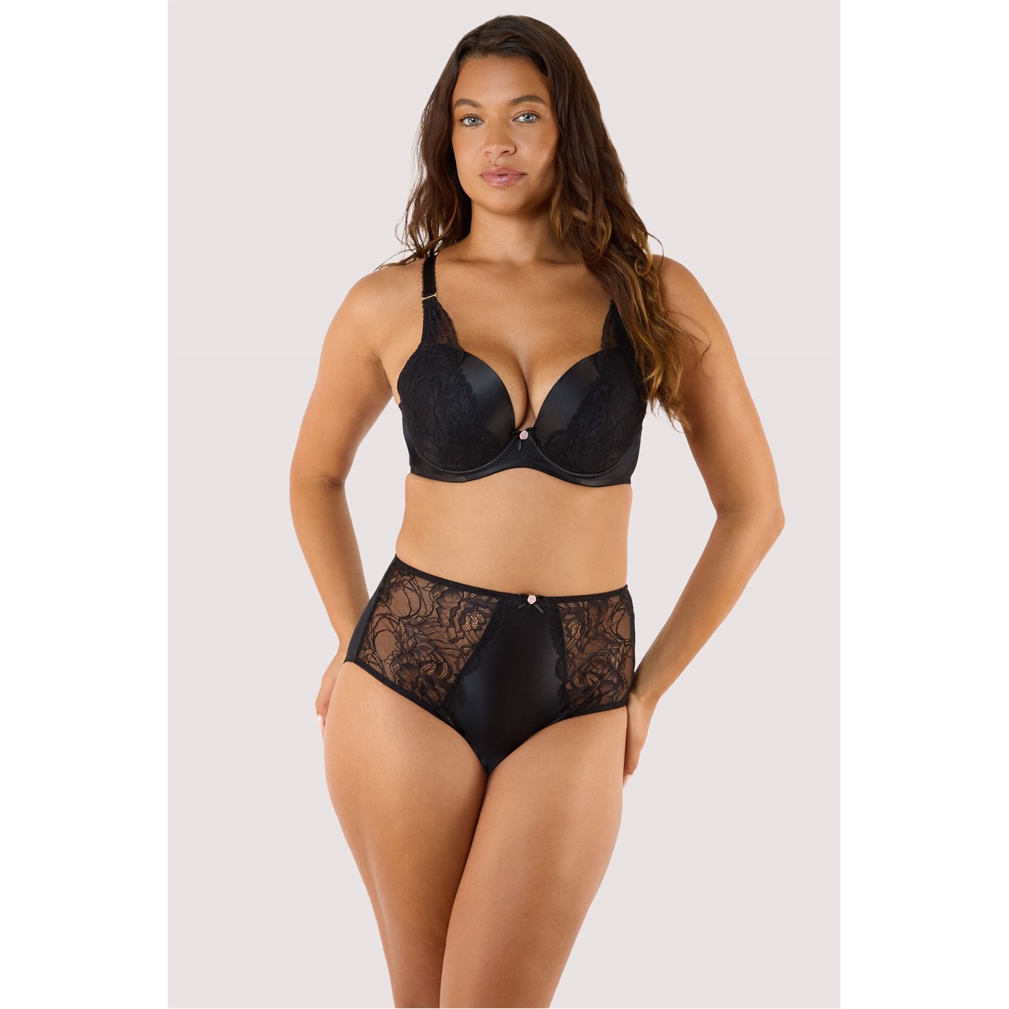 Playful Promises Idol Black Padded Plunge Bra - 4