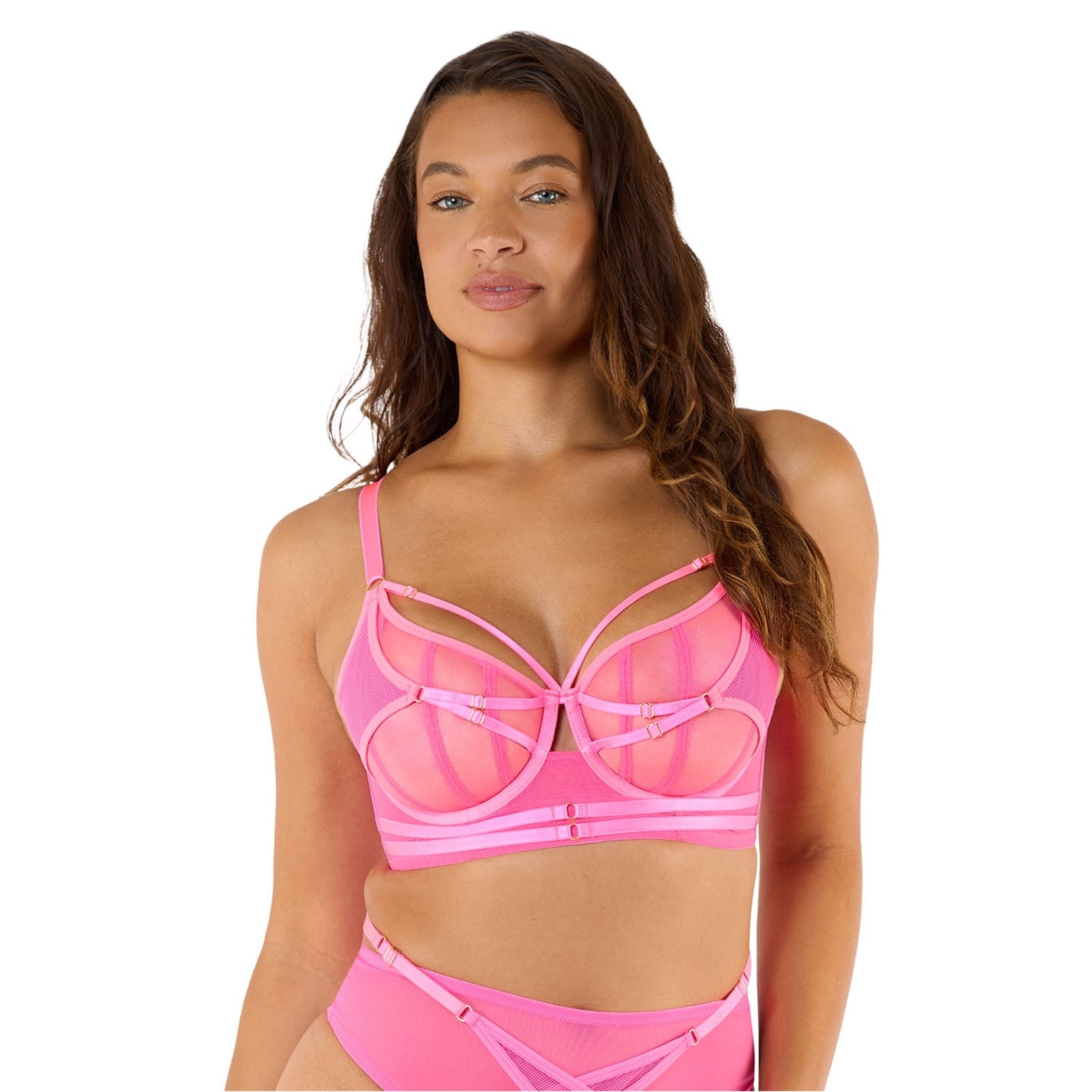 Sportovní podprsenka Playful Promises Neon Pink 3247291