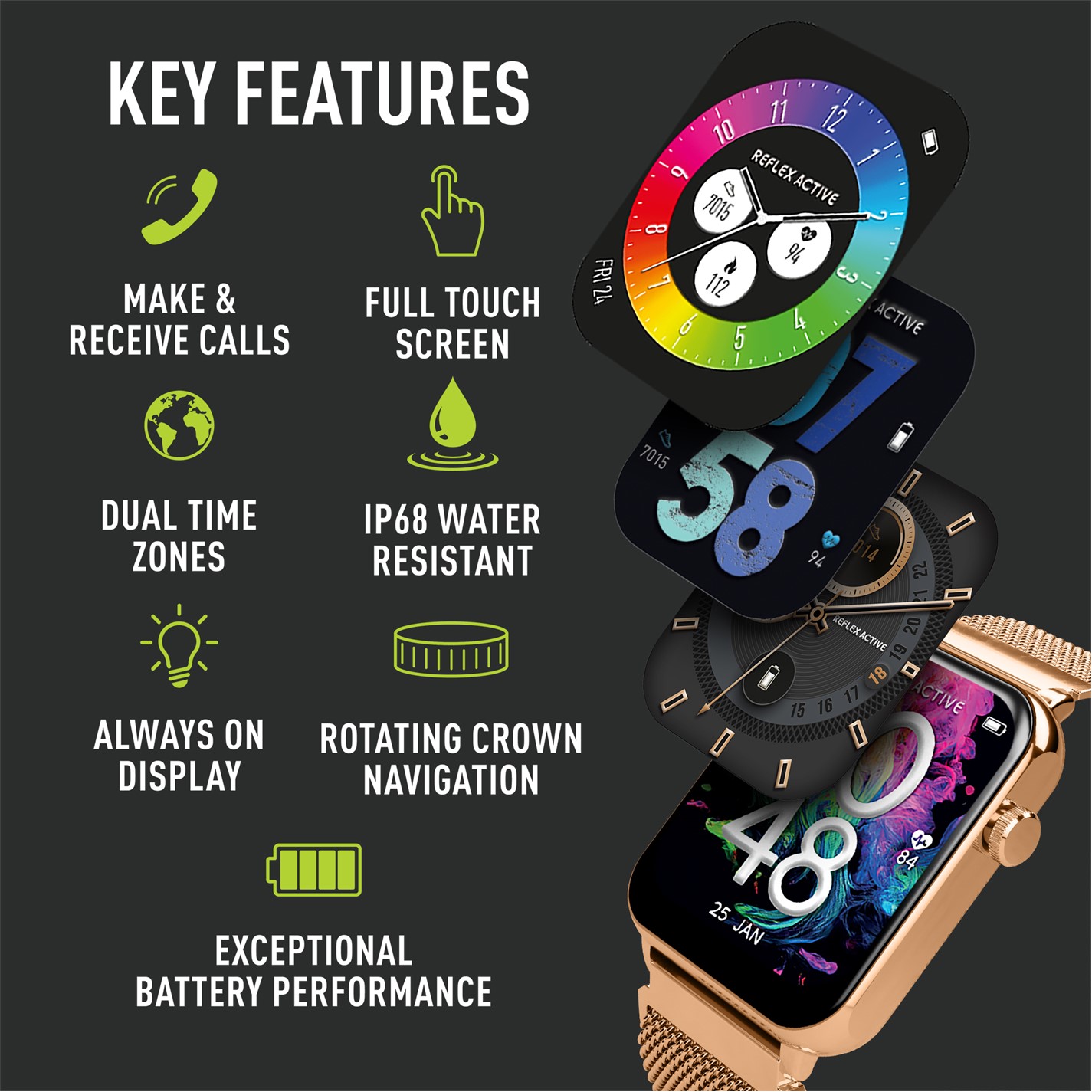 Reflex Active Reflex Active Amoled Series 30 RG Smart Watch - 2