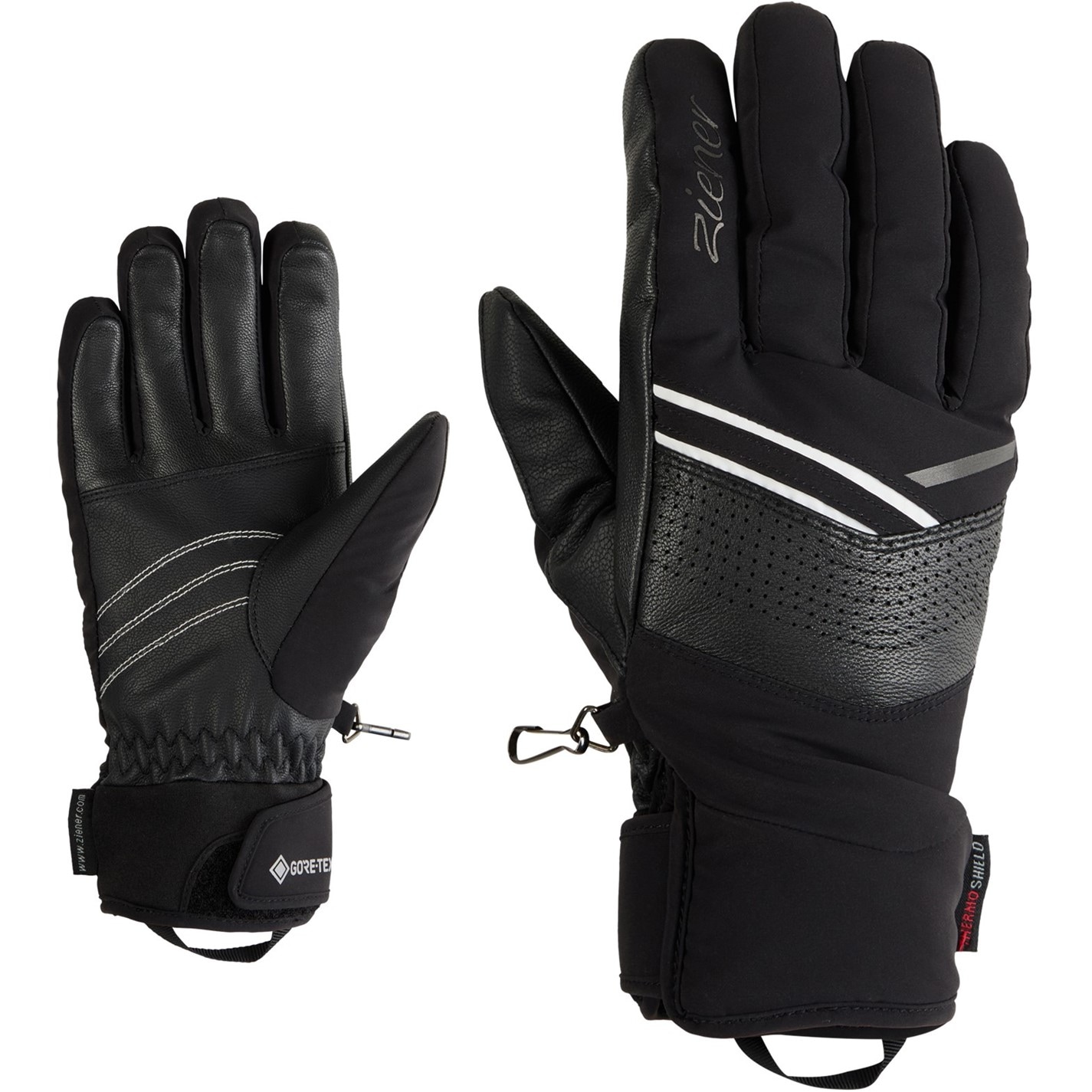 Rukavice Ziener Black 2617308
