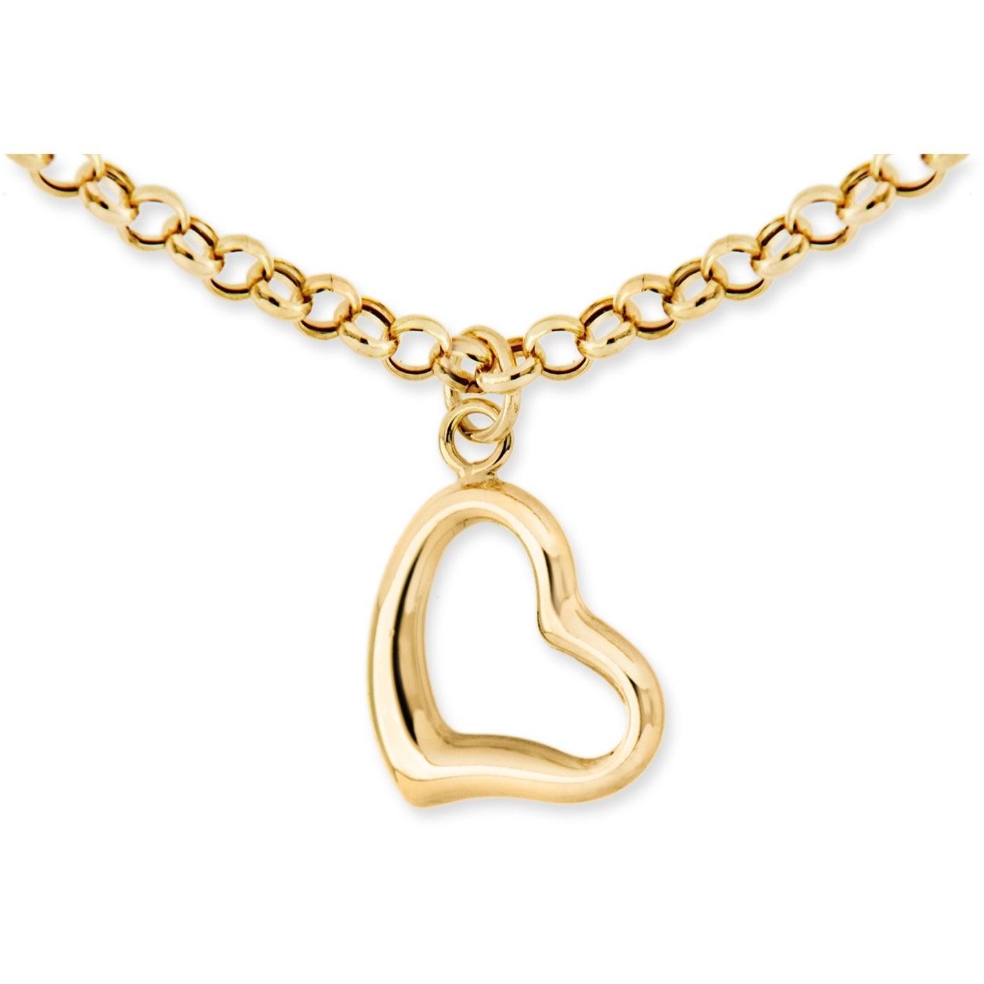Be You 9ct Gold Heart Charm Bracelet - 4