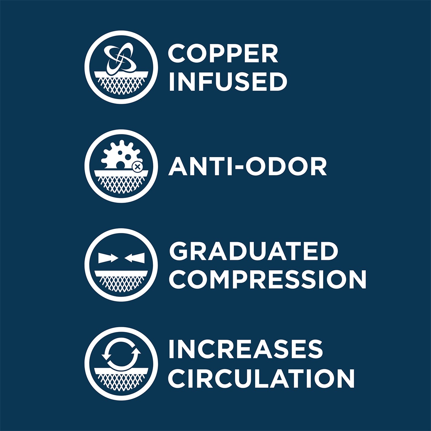 Unbranded Copper Fit Energy Compression Socks (L/XL) - 3