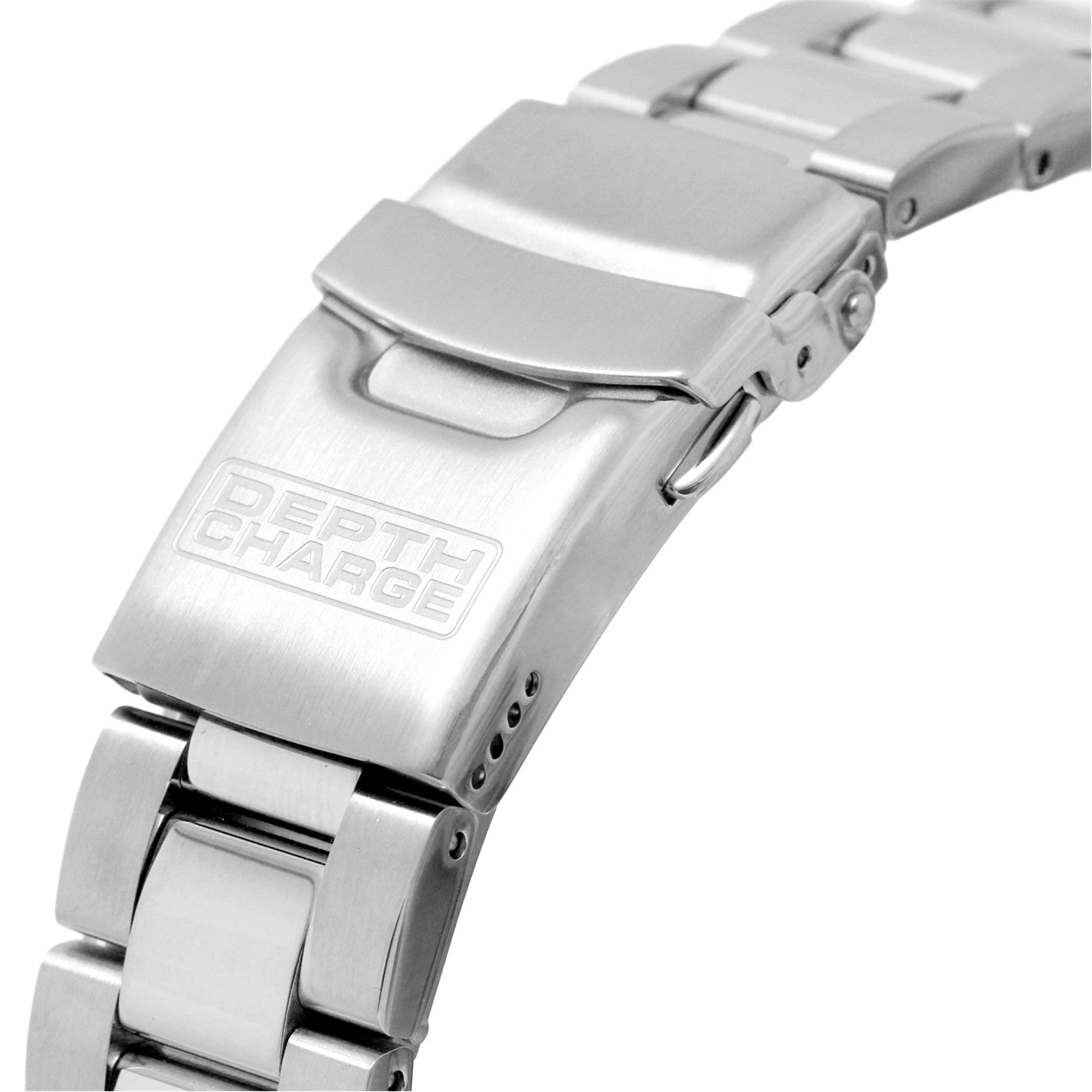 Depth Charge Charge Stainless Steel Blue Dial Dive Watch - 6