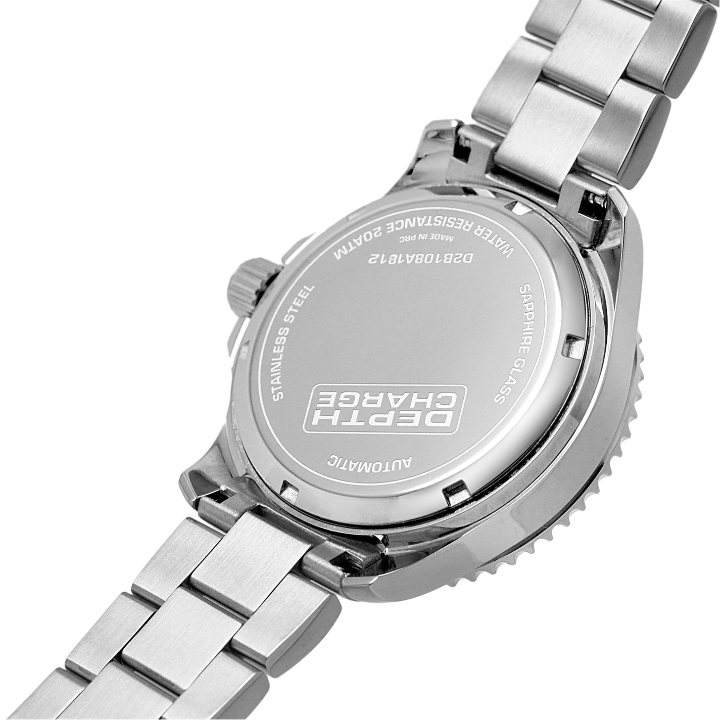 Depth Charge Charge Stainless Steel Blue Dial Dive Watch - 7