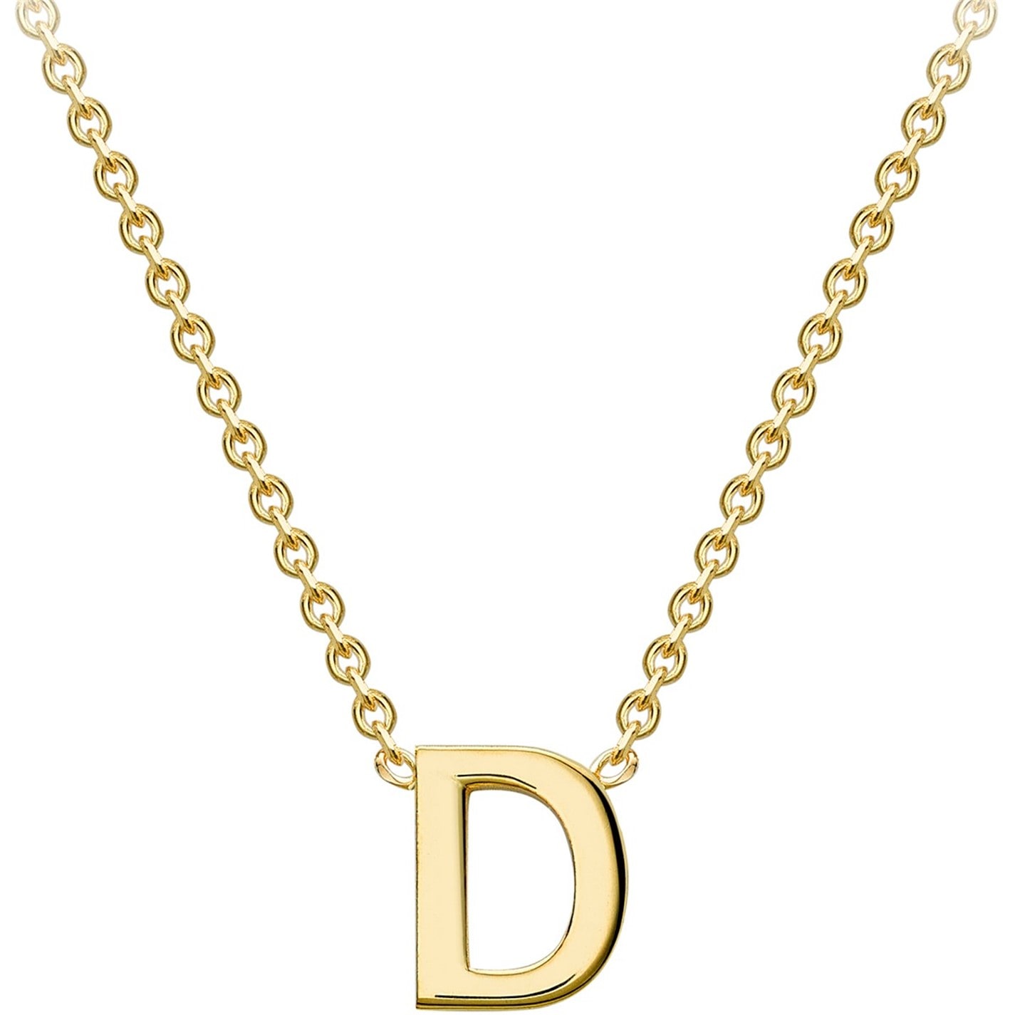 Be You 9ct Gold Mini Initial Necklace - 4