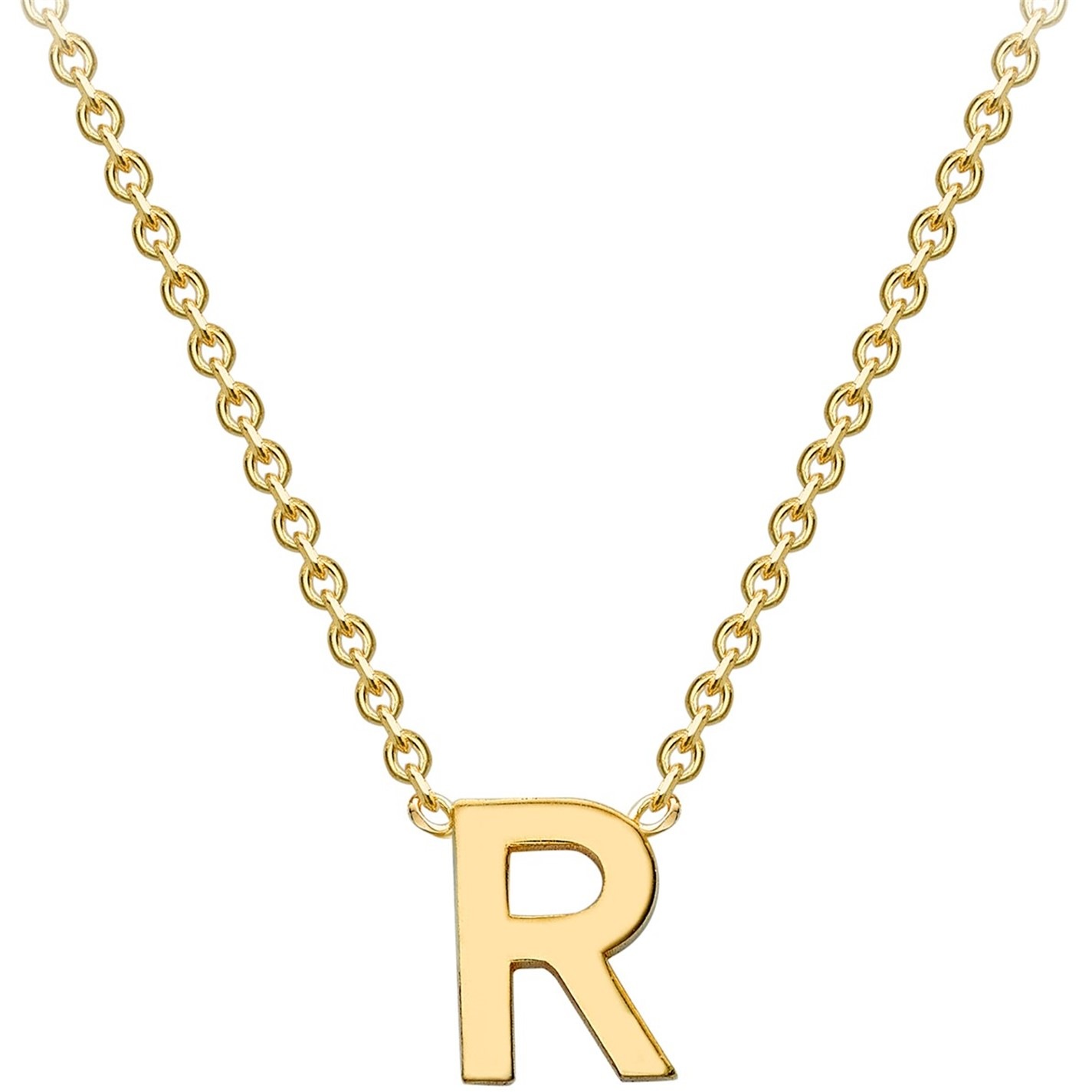 Be You 9ct Gold Mini Initial Necklace - 8