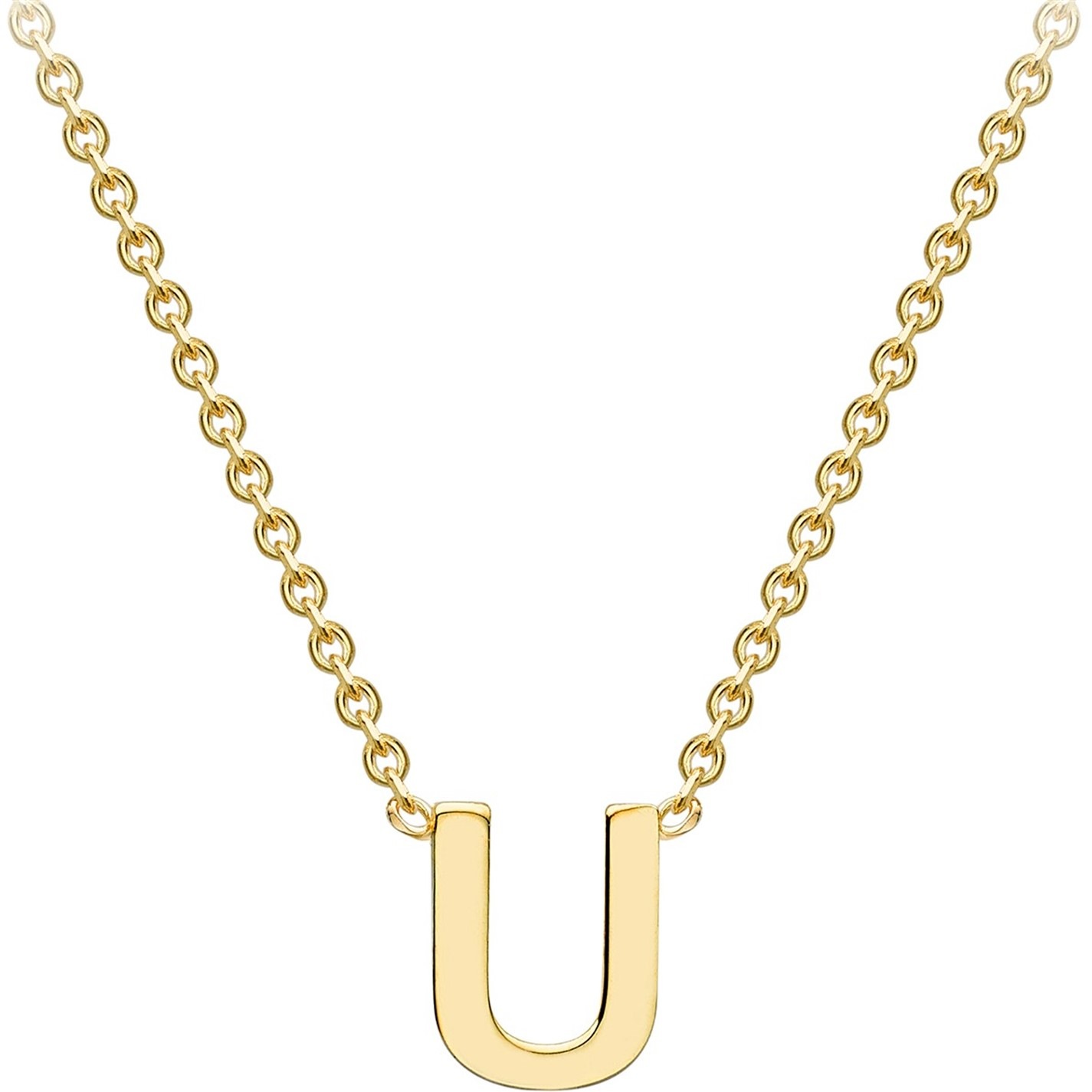 Be You 9ct Gold Mini Initial Necklace - 9