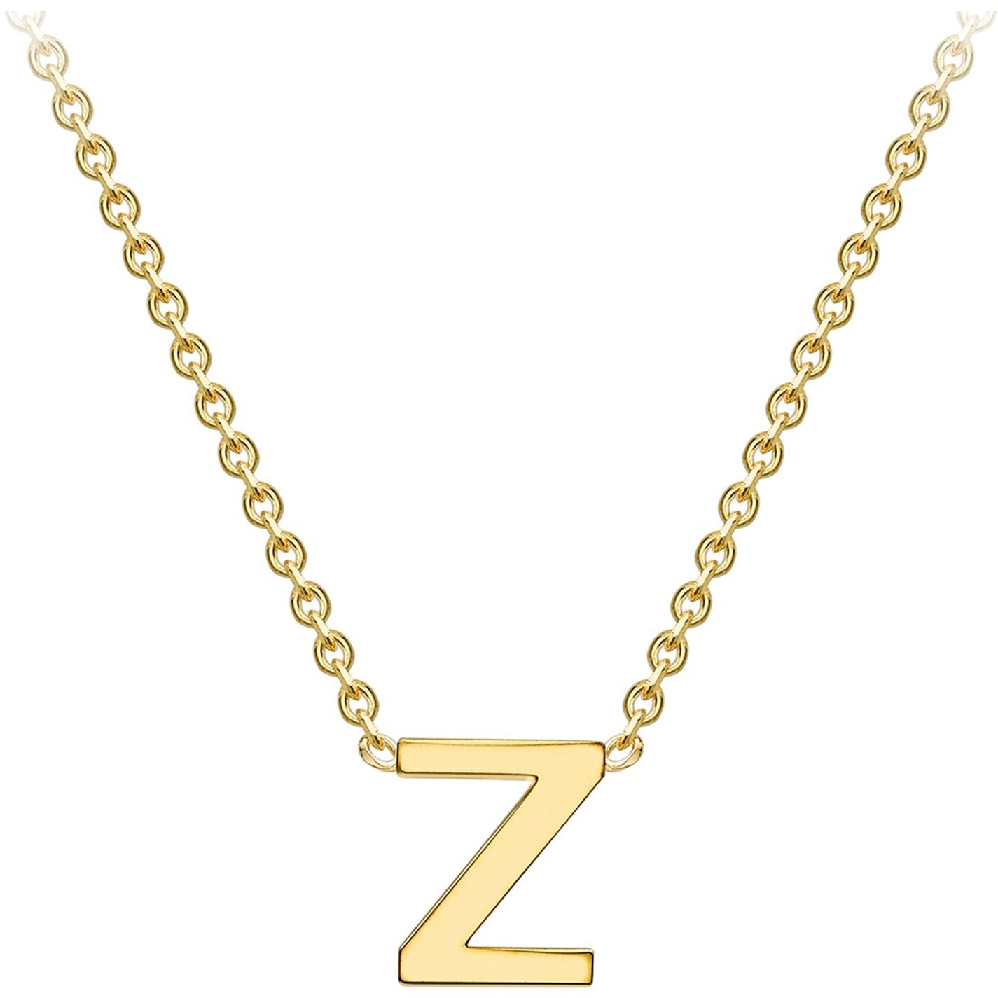Be You 9ct Gold Mini Initial Necklace - 10