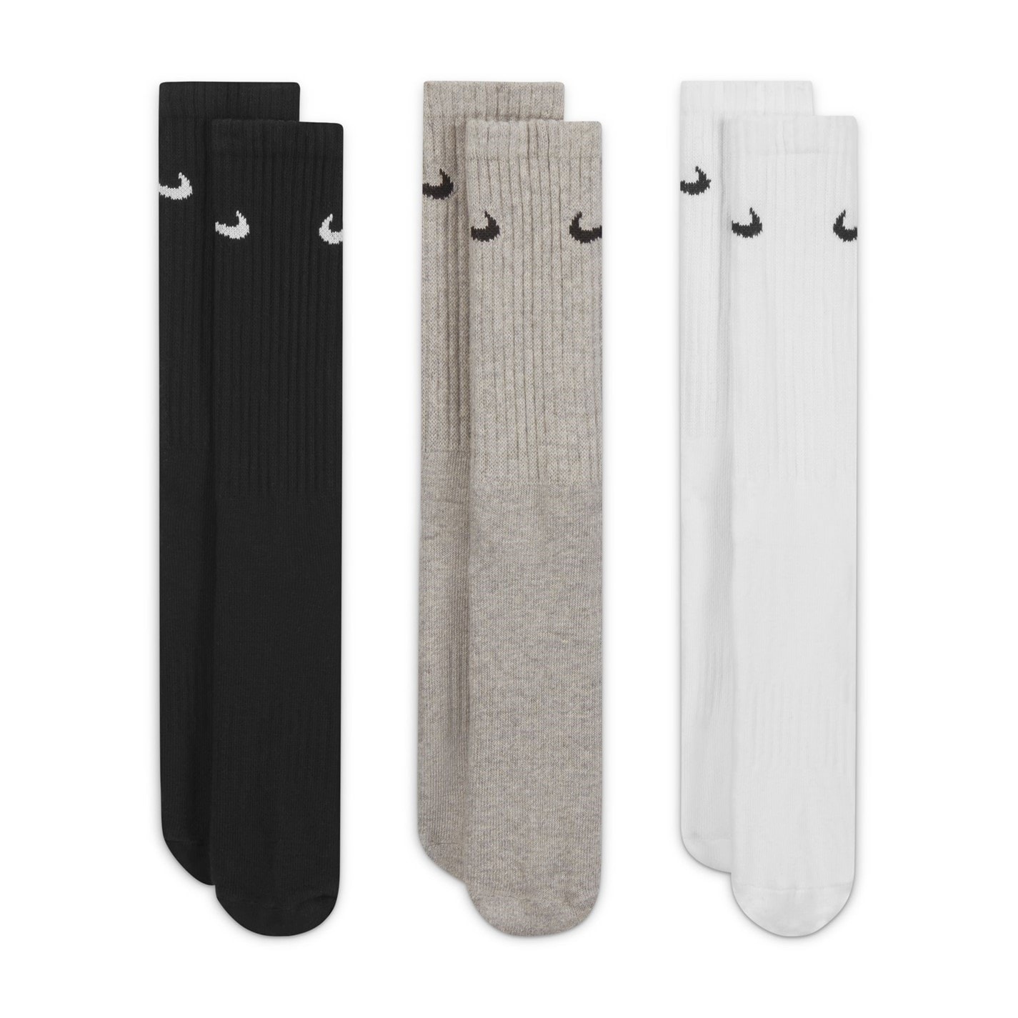 Nike Everyday 3 Pack Cotton Cushioned Crew Socks - 4