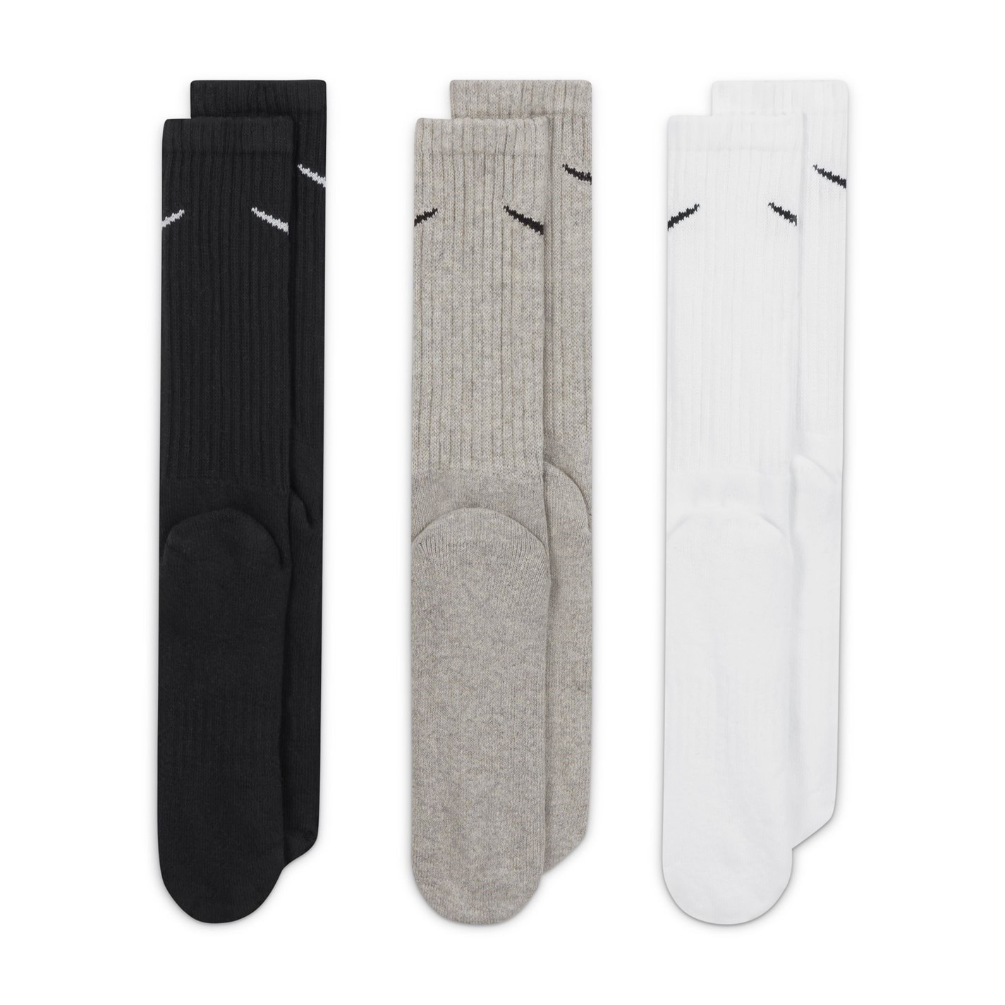 Nike Everyday 3 Pack Cotton Cushioned Crew Socks - 5