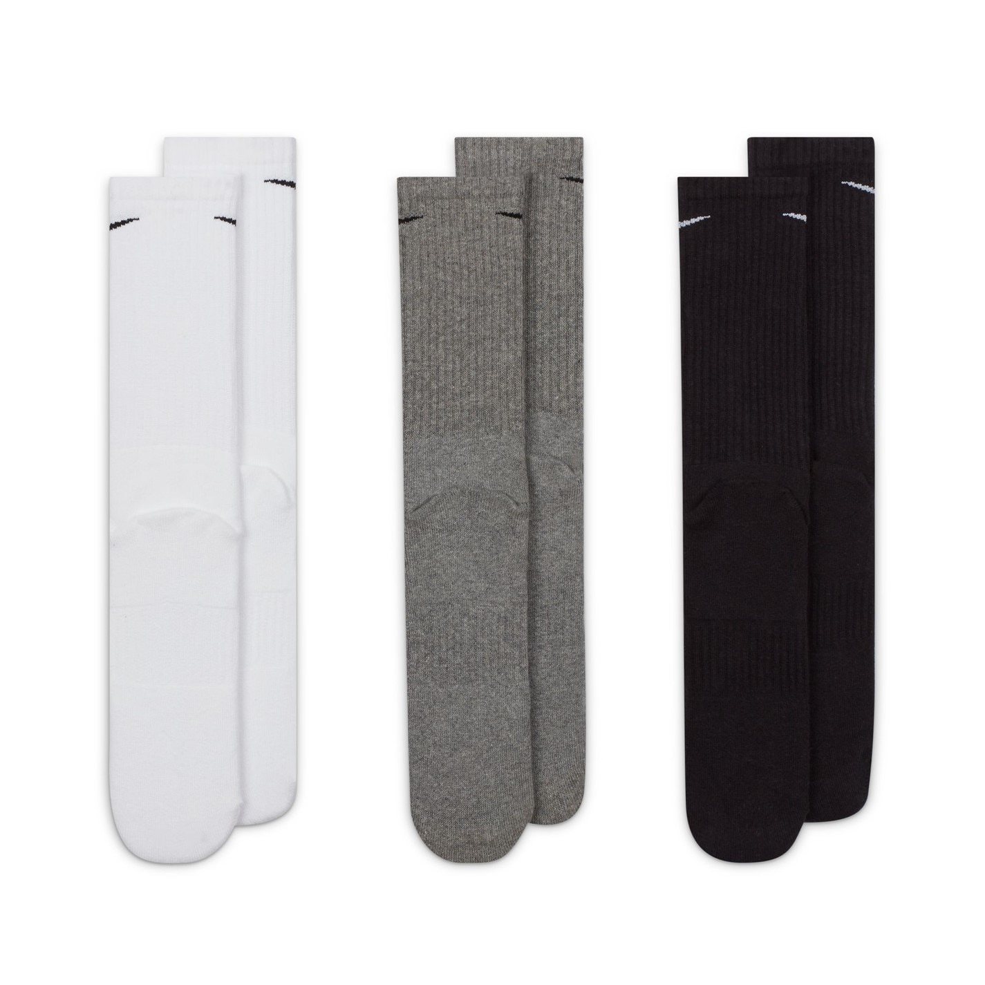 Nike Everyday 3 Pack Cotton Cushioned Crew Socks Mens - 4