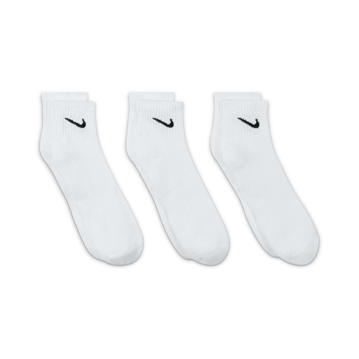 Nike Three Pack Quarter Socks Mens - 5