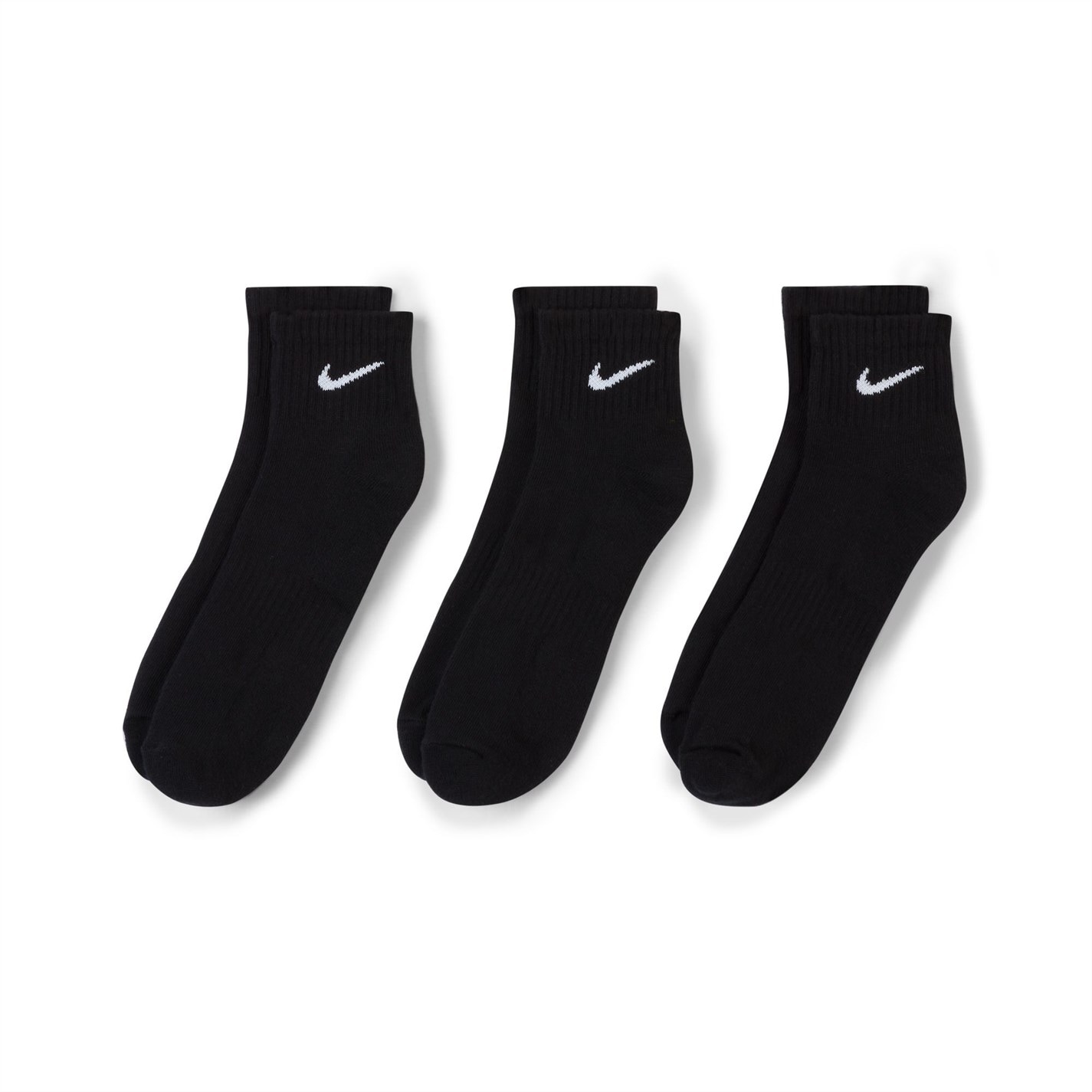 Nike Three Pack Quarter Socks Mens - 3
