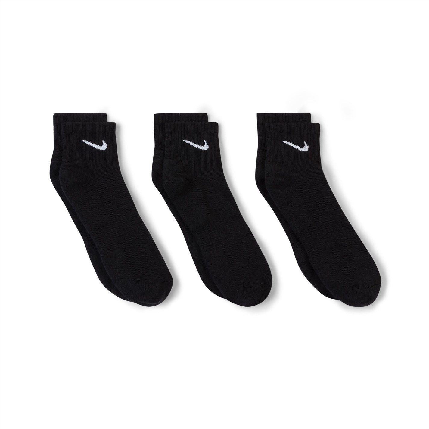 Nike Three Pack Quarter Socks Mens - 5