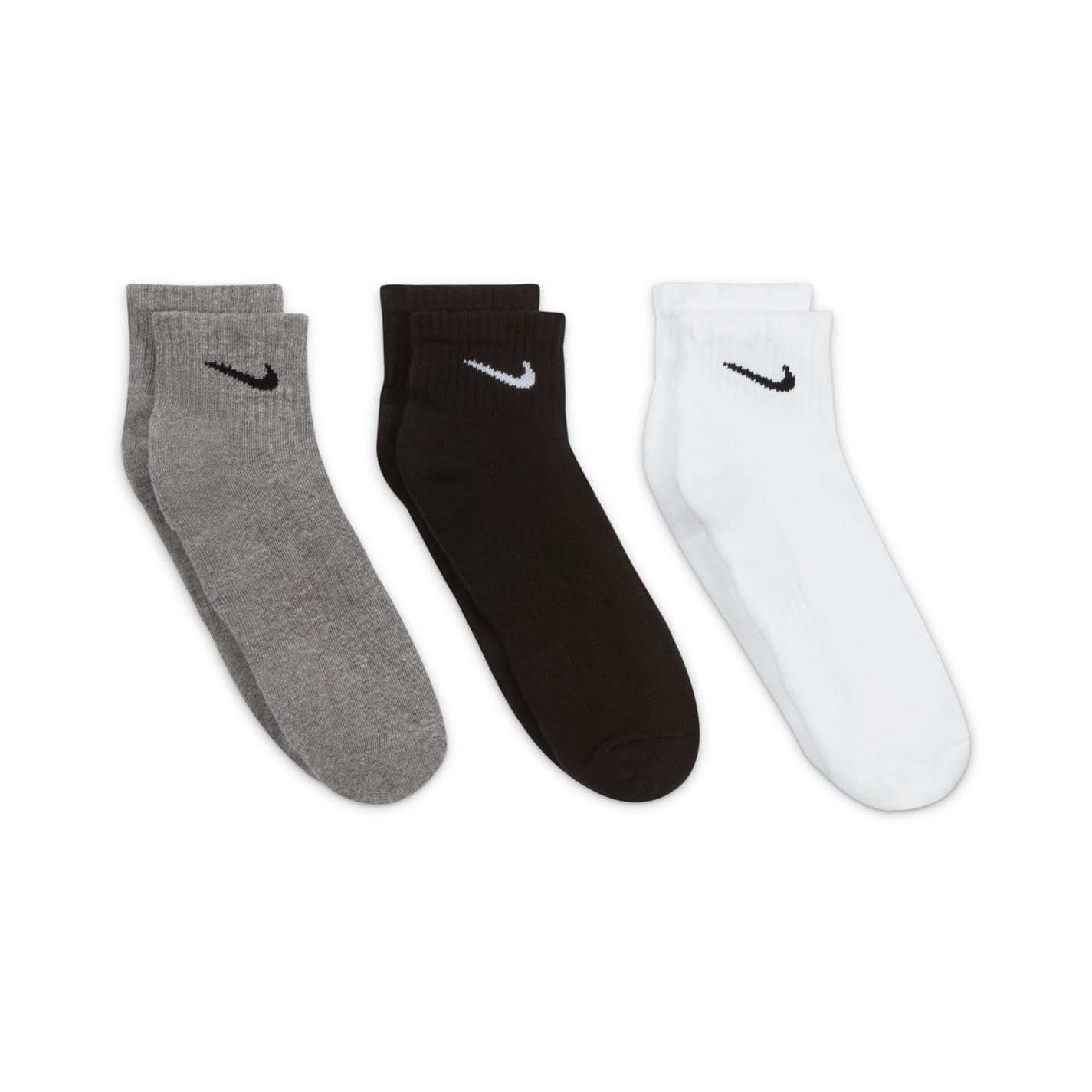 Nike Three Pack Quarter Socks Mens - 4