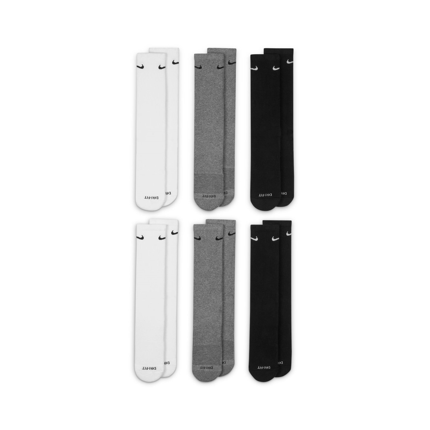 Nike Everyday Plus Cushioned Training Crew Socks (6 Pairs) - 2