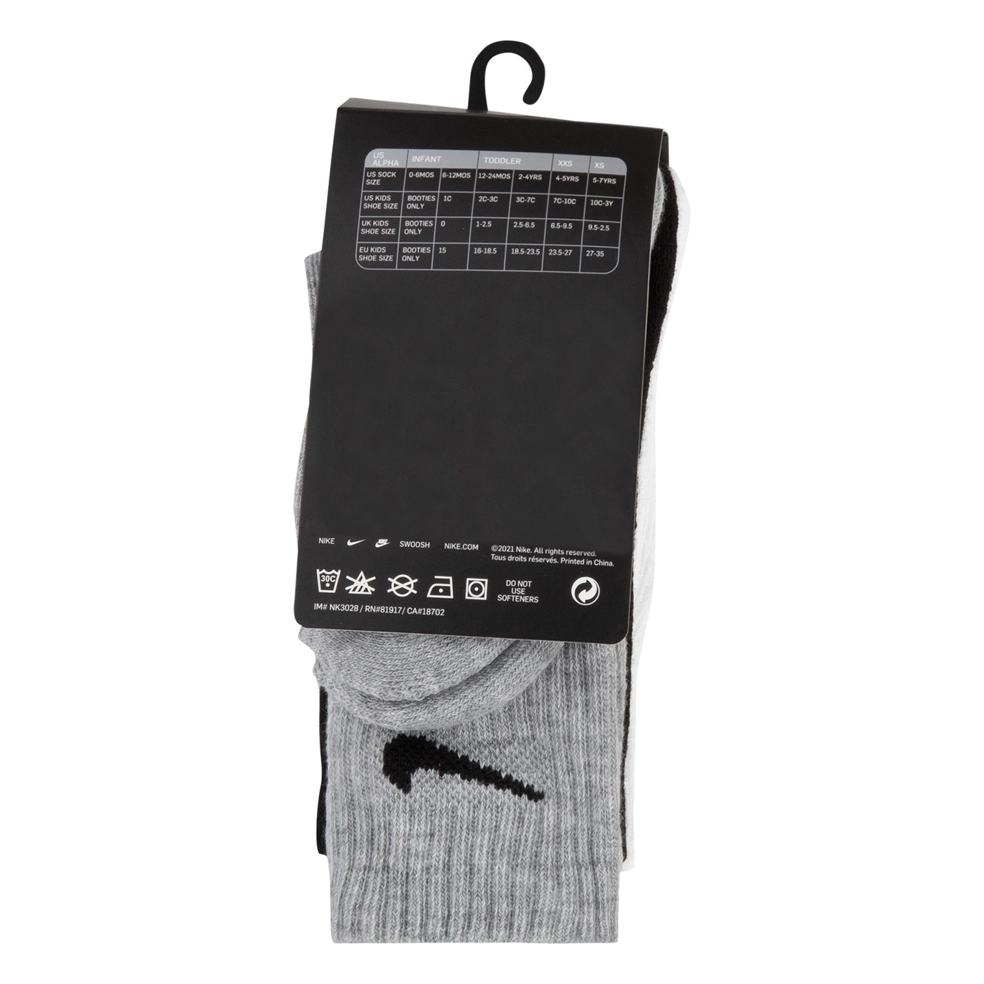 Nike Basic Crew 3Pk Childs - 3