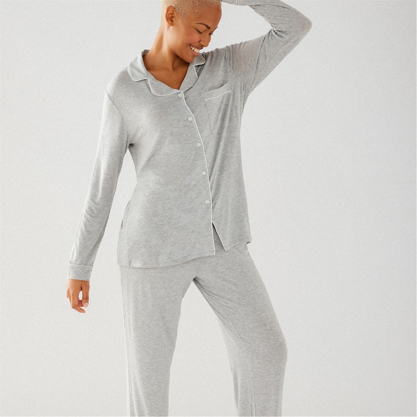 Chelsea Peers Modal Button Up Pyjama Set - 3
