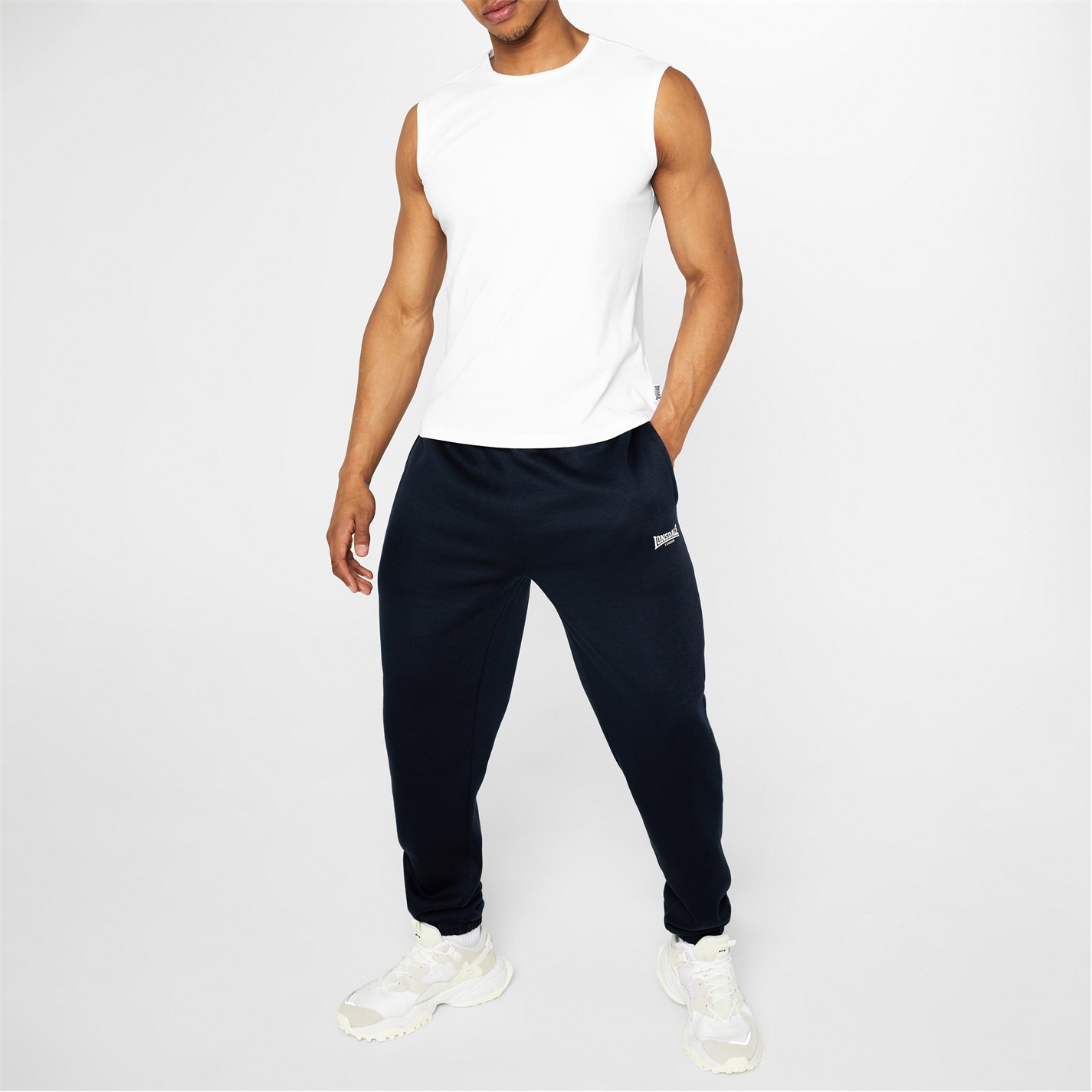 Lonsdale Sleeveless Tee Shirt Mens - 2
