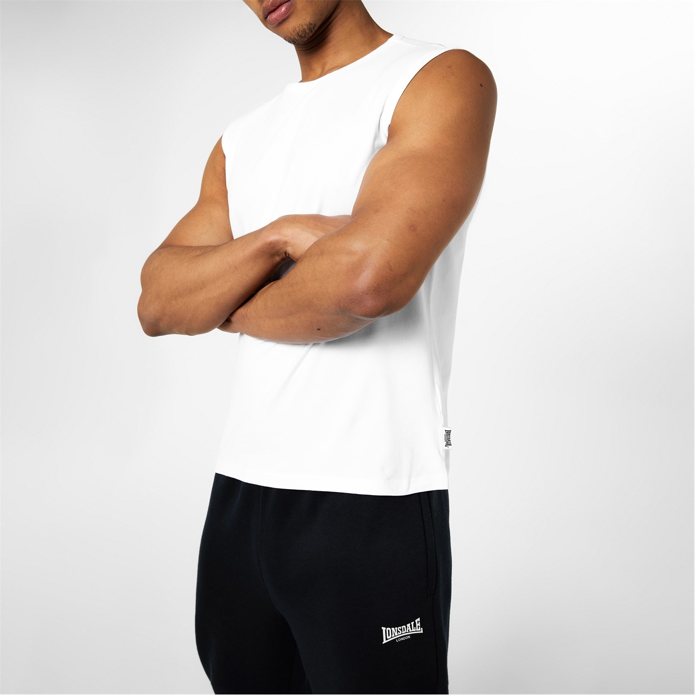 Lonsdale Sleeveless Tee Shirt Mens - 4