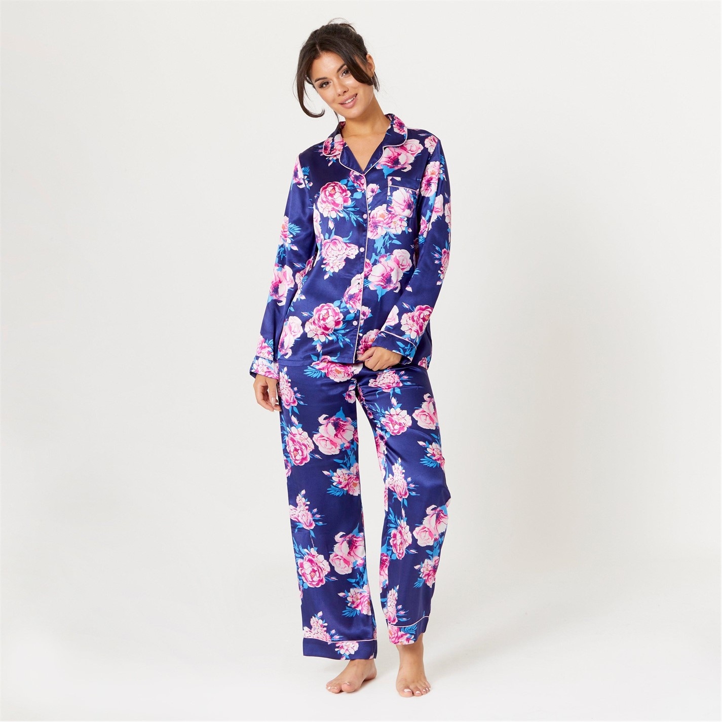 Be You Satin Floral Pyjama - 2