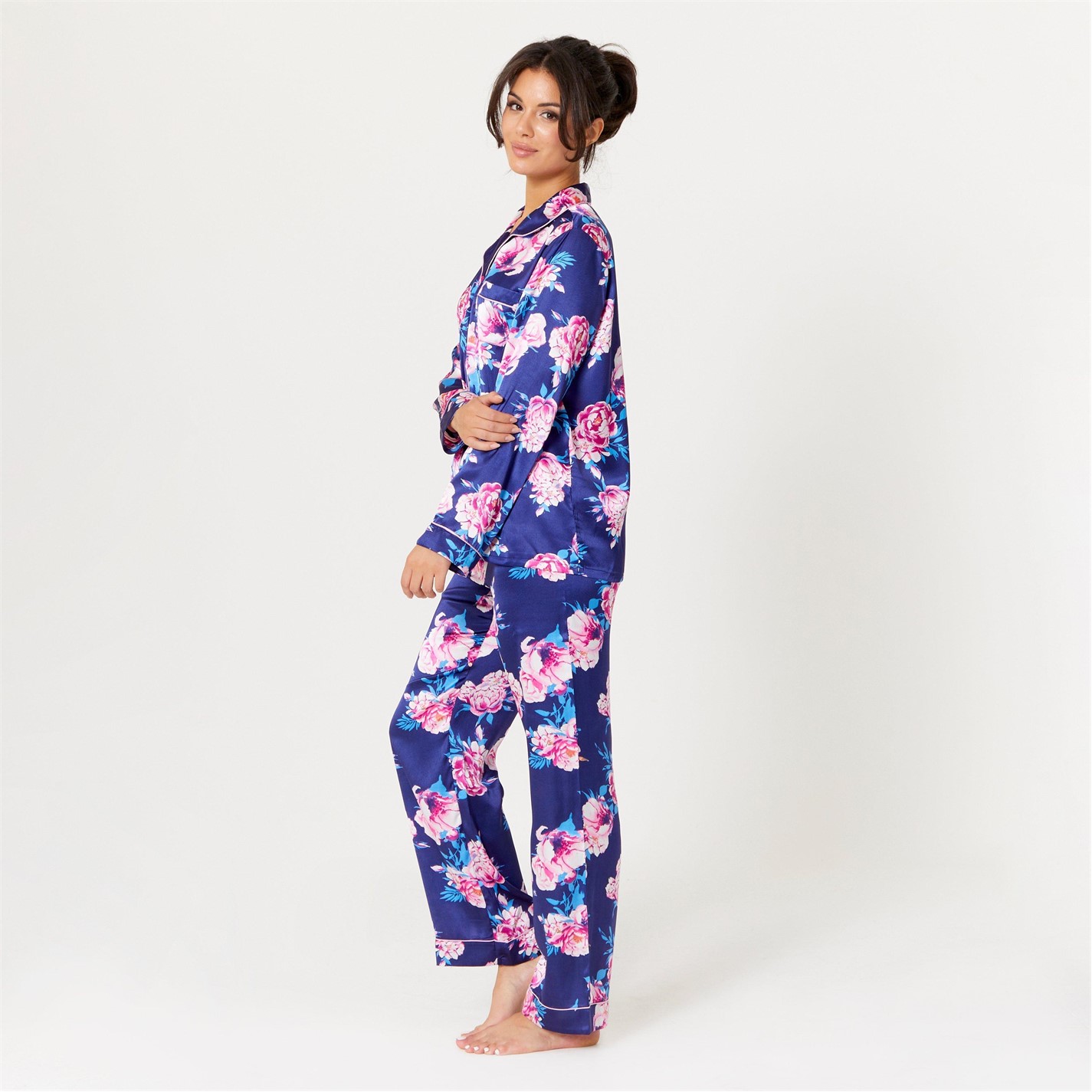 Be You Satin Floral Pyjama - 3