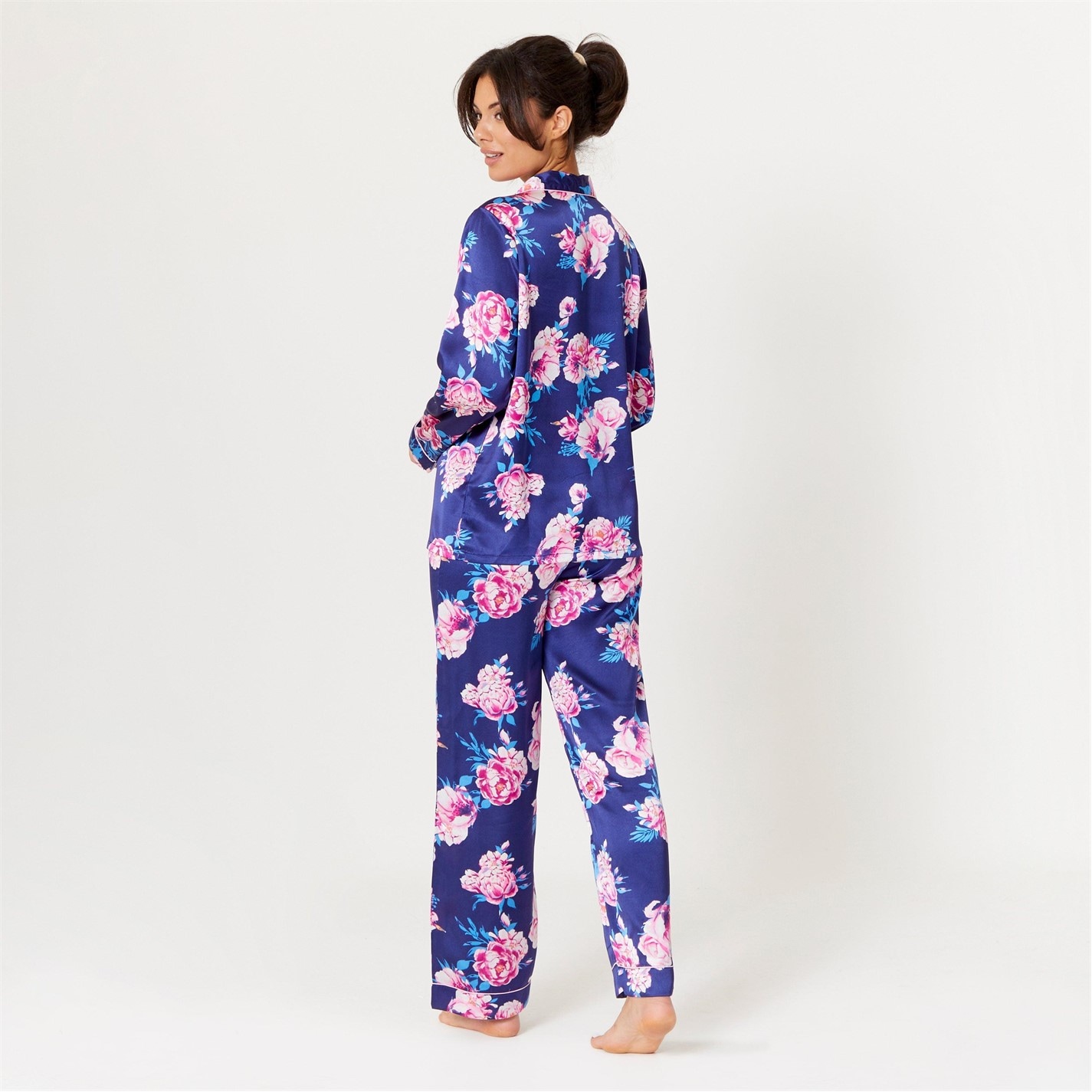 Be You Satin Floral Pyjama - 4