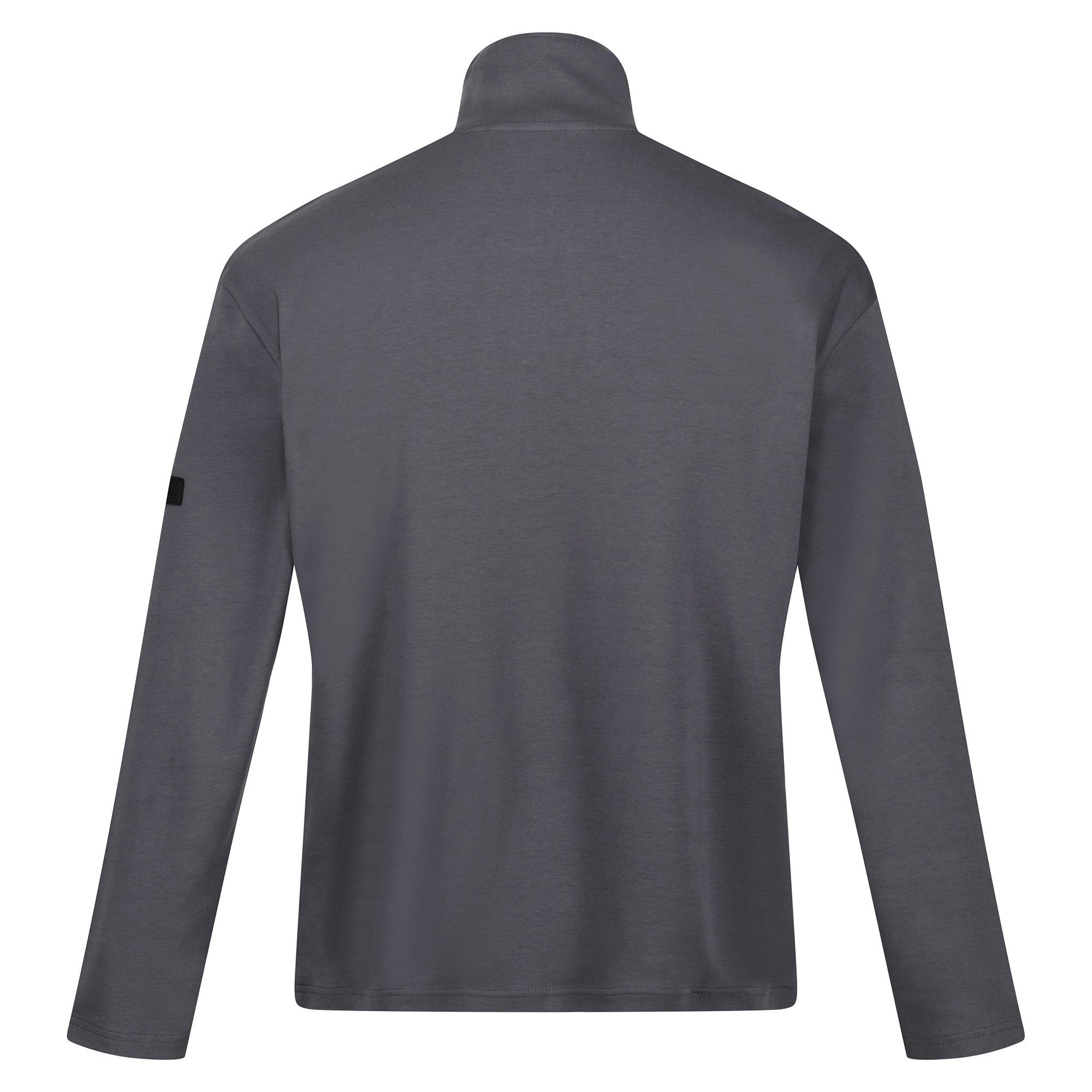 Bunda Regatta Dark Grey 4794570 Men's Ferdo Half-Zip Cotton Funnel-Neck Fleece - 6